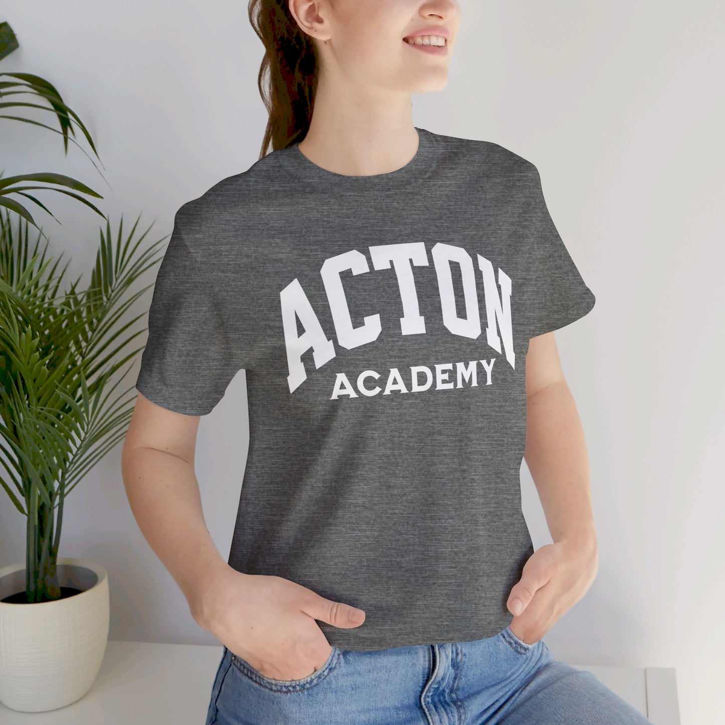 Acton Academy Plain Unisex Jersey Short Sleeve Tee