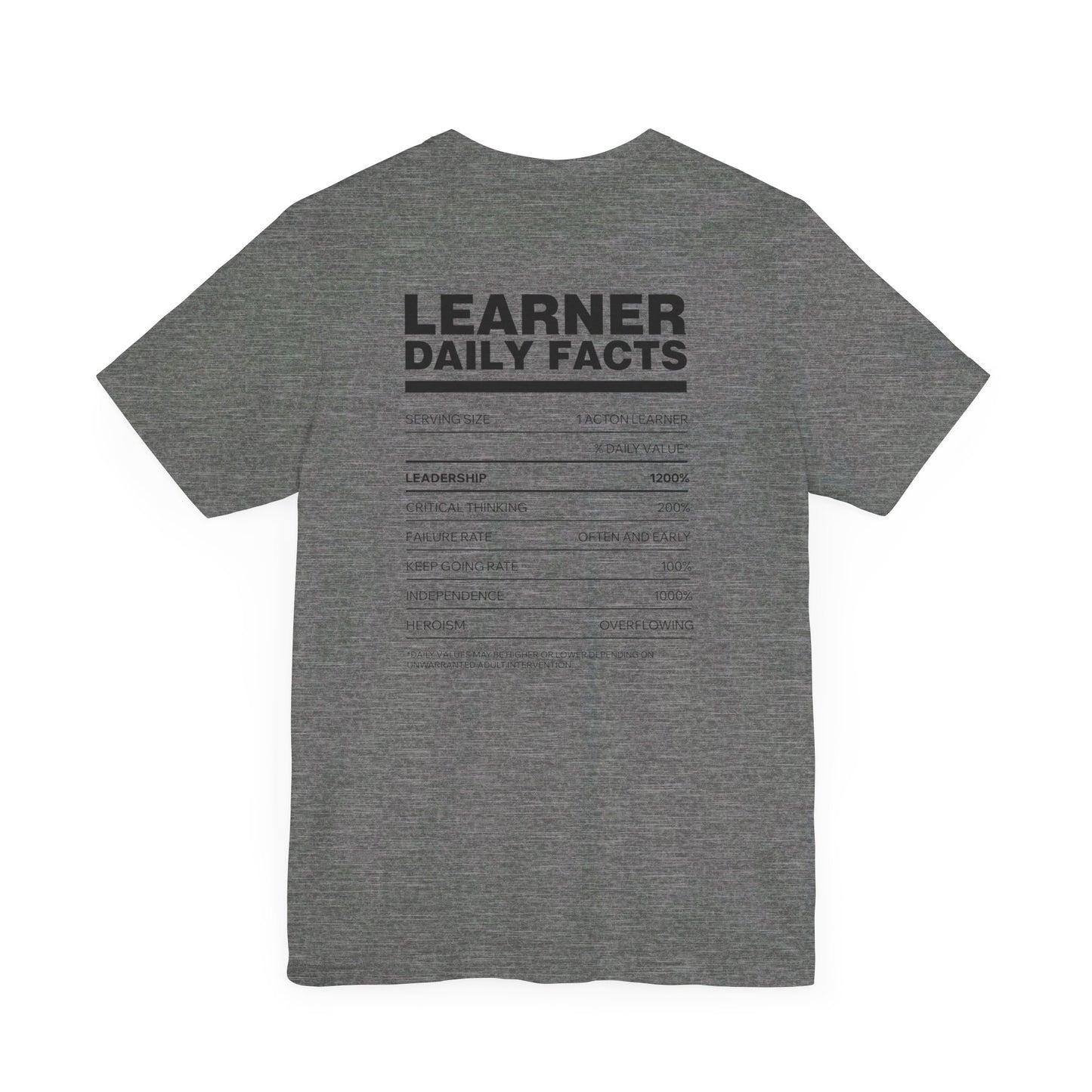 Acton NW Indy Learner Daily Facts Unisex Jersey Short Sleeve Tee