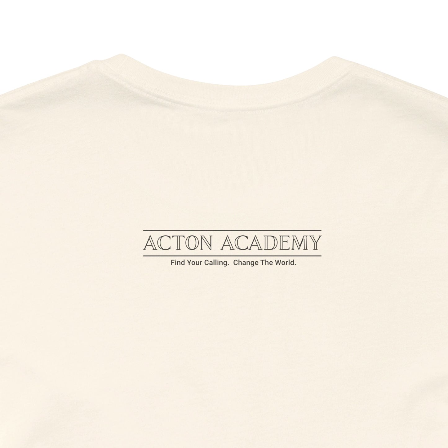Acton Academy Pink Striped Unisex Jersey Short Sleeve Tee