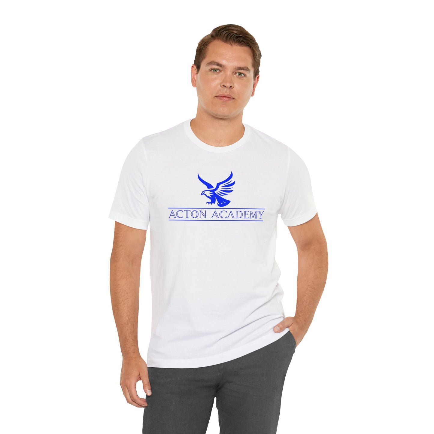 Acton Blue Logo Unisex Jersey Short Sleeve Tee