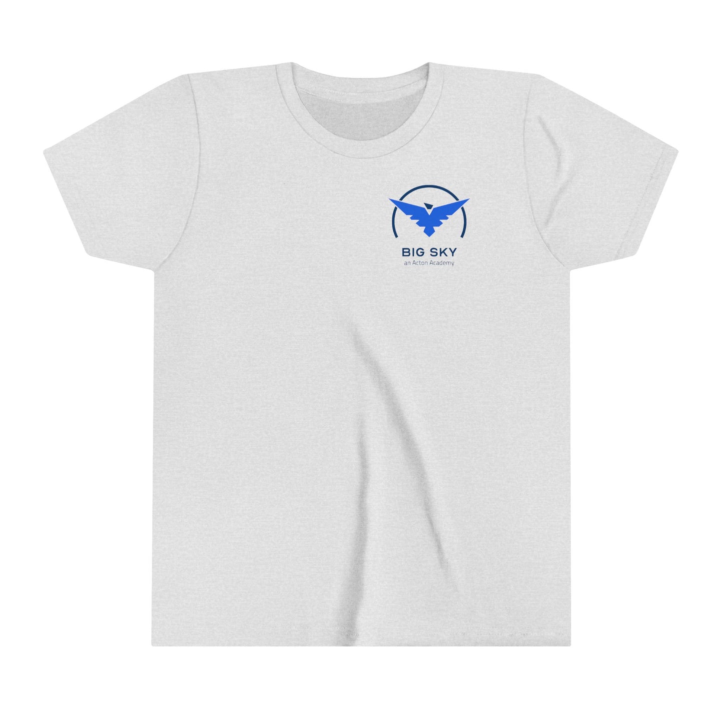 Big Sky small front with back logo Youth Short Sleeve Tee