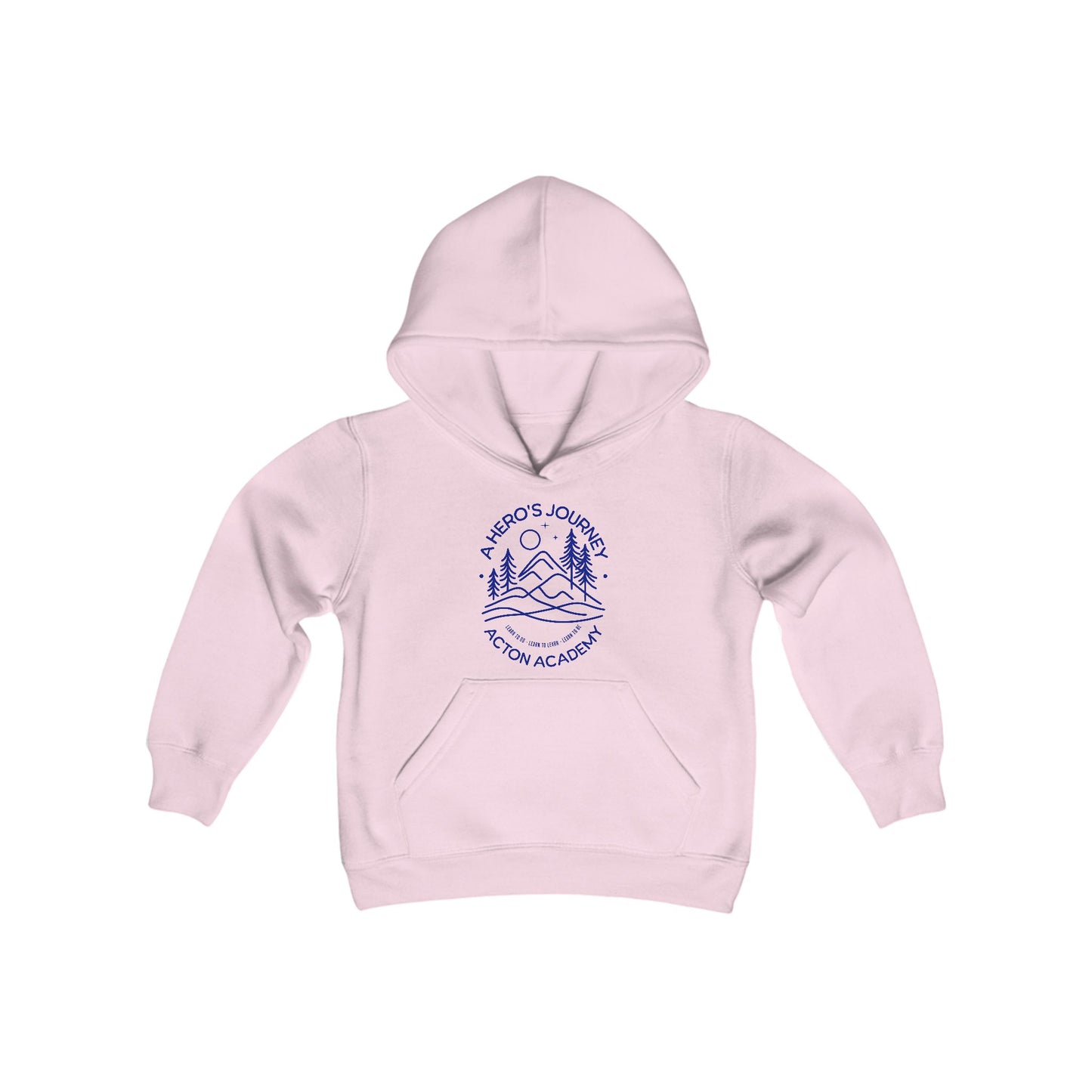 Hero's Journey Line Drawing Youth Heavy Blend Hooded Sweatshirt