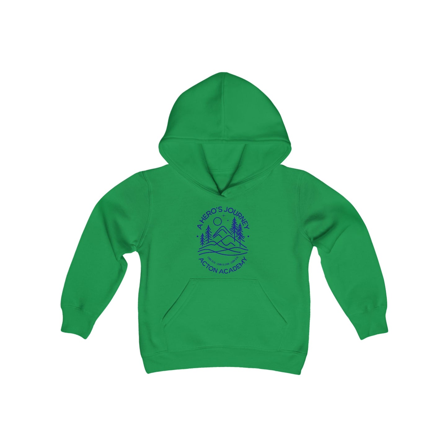 Hero's Journey Line Drawing Youth Heavy Blend Hooded Sweatshirt