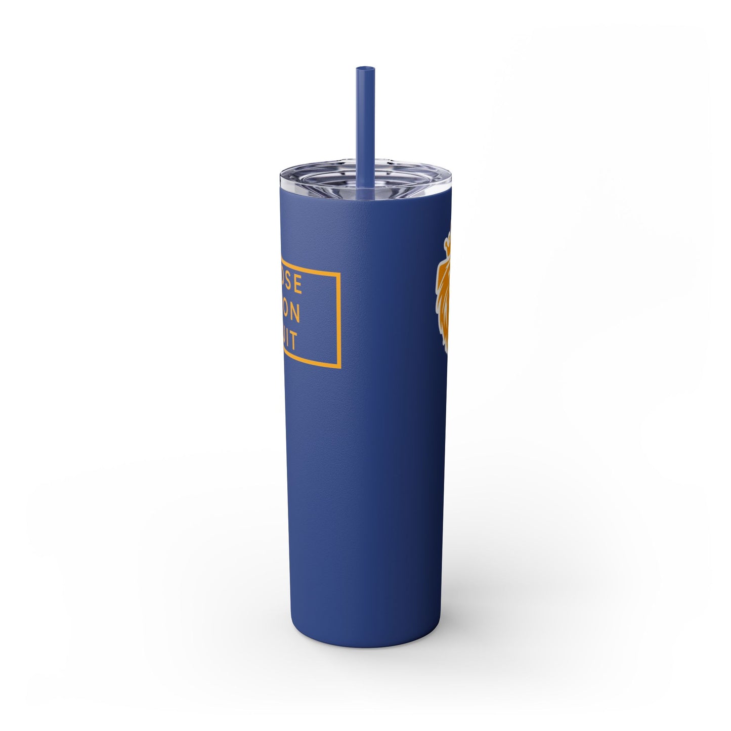 Purpose Passion Pursuit Skinny Tumbler with Straw, 20oz