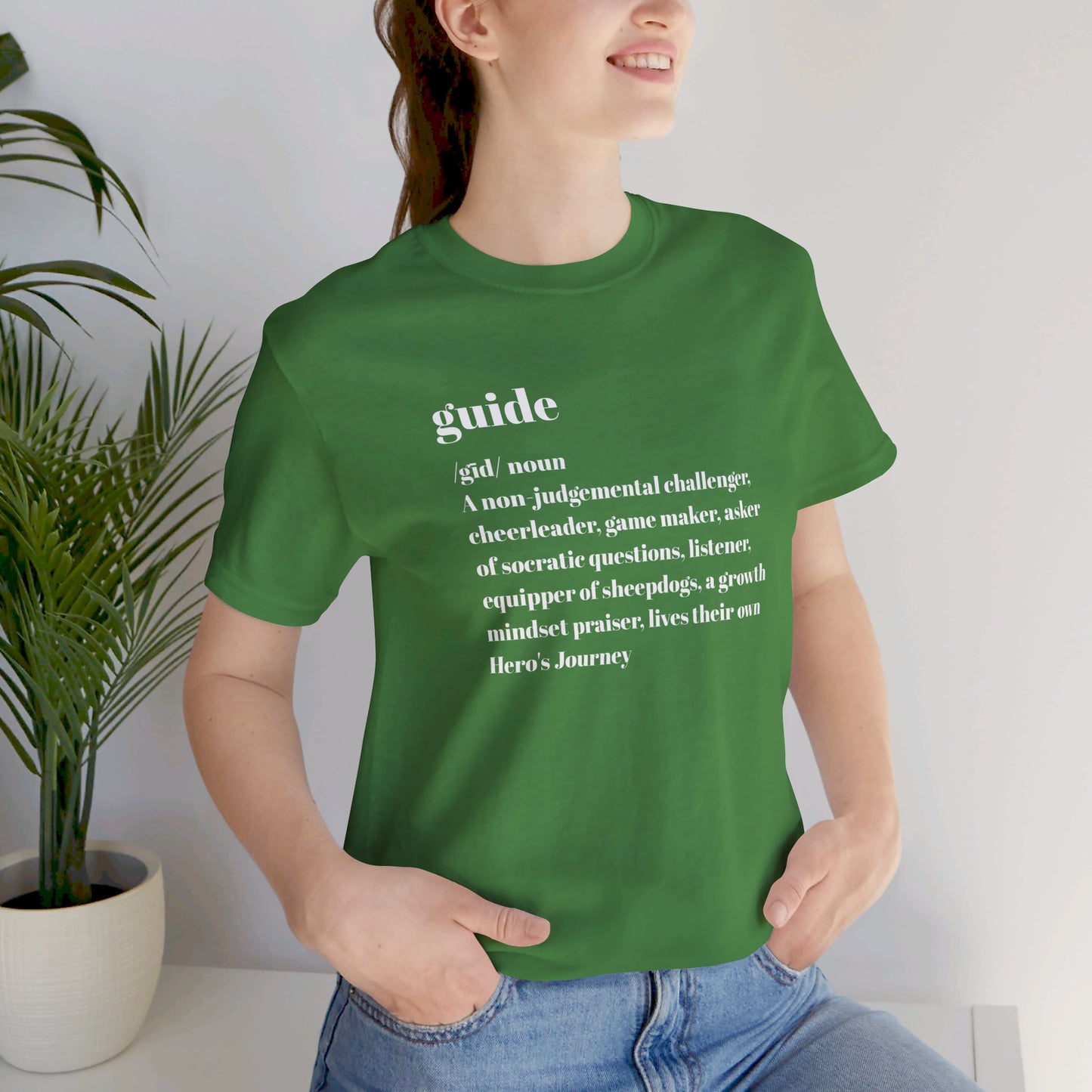 Guide Definition White Letters Unisex Jersey Short Sleeve Tee