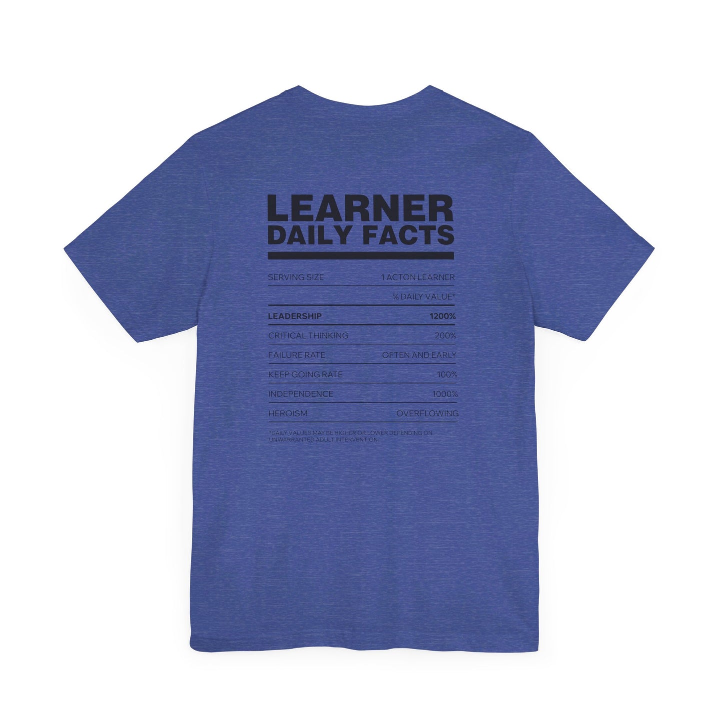 Acton NW Indy Learner Daily Facts Unisex Jersey Short Sleeve Tee