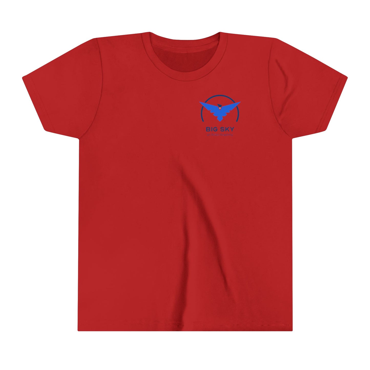 Big Sky small front with back logo Youth Short Sleeve Tee