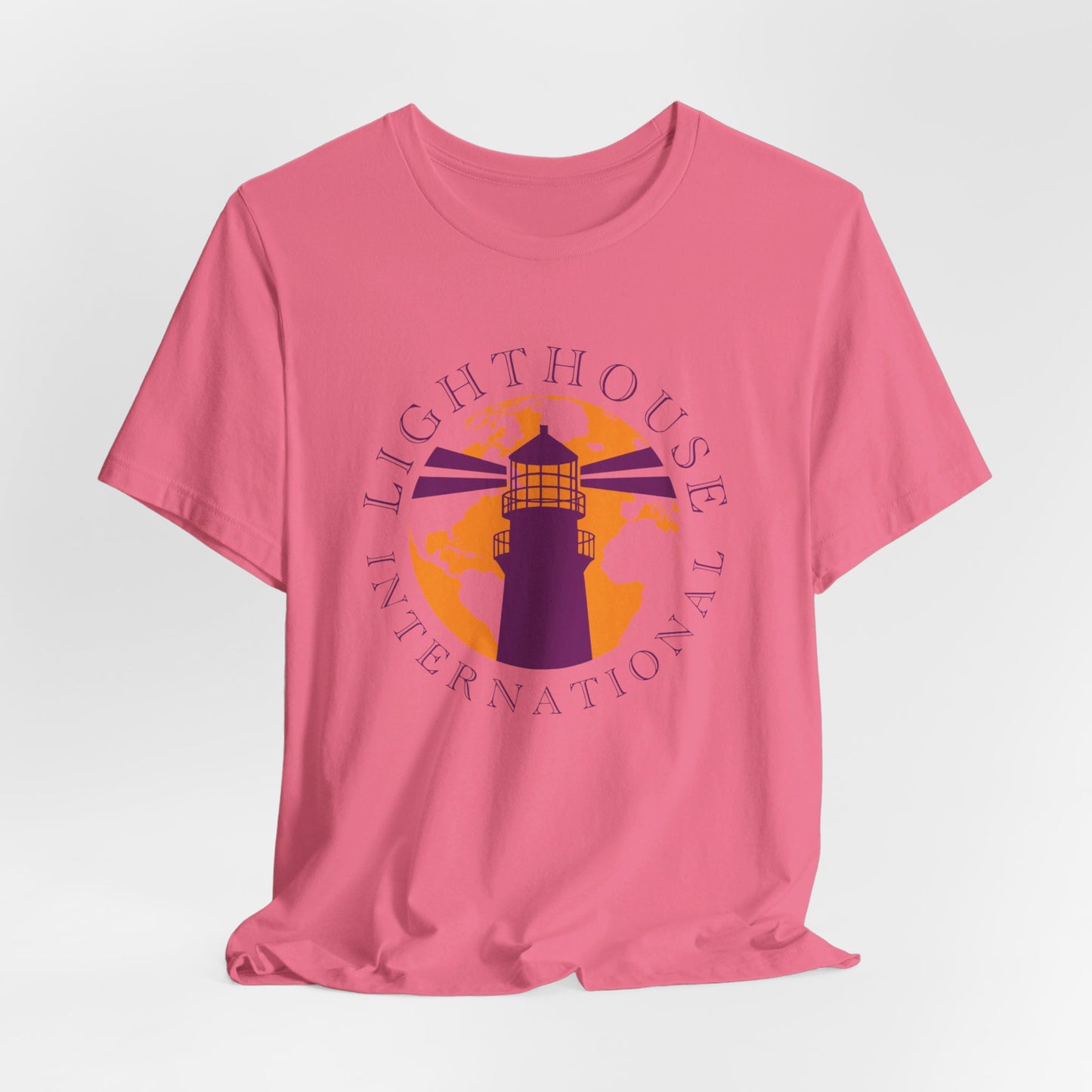 Lighthouse International w/o Acton logo Unisex Jersey Short Sleeve Tee