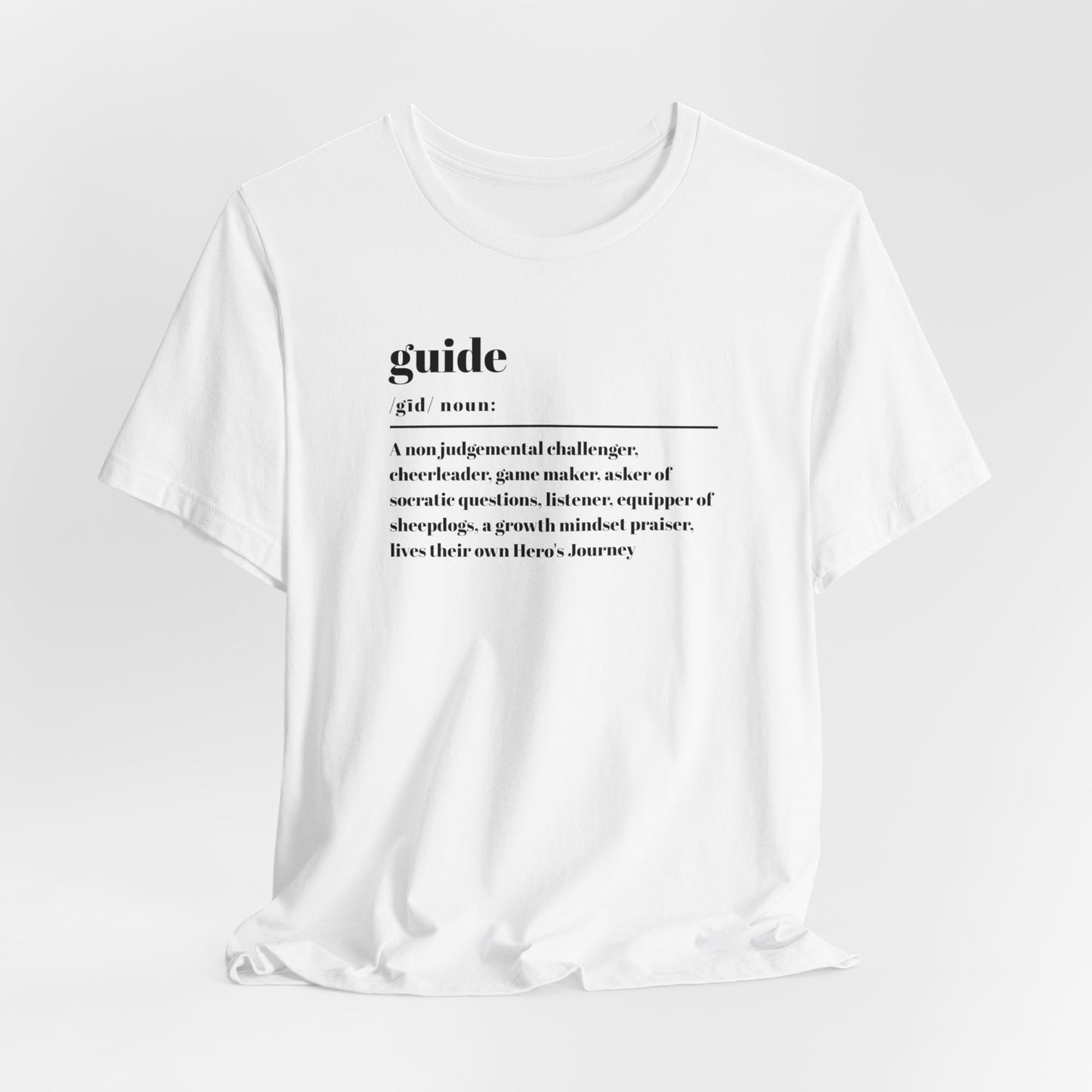 Guide definition w/back Unisex Jersey Short Sleeve Tee