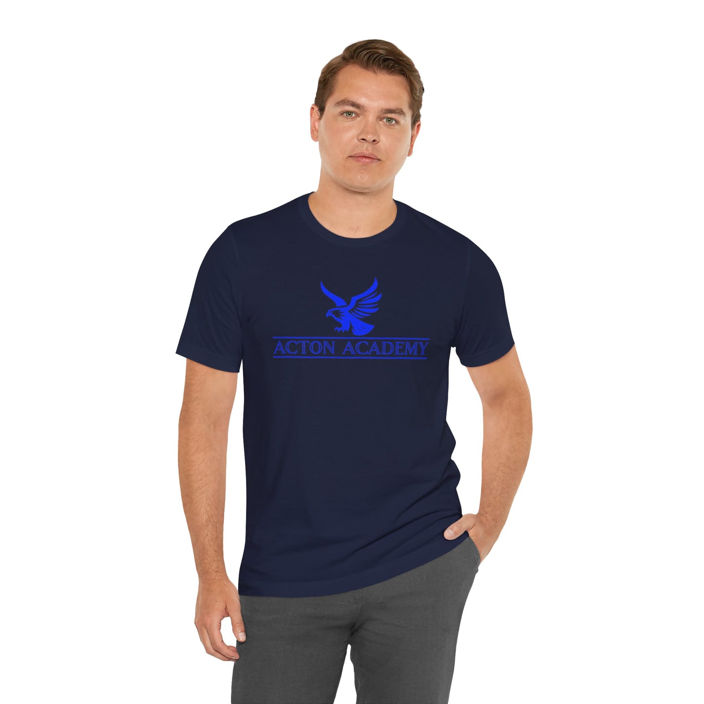 Acton Blue Logo Unisex Jersey Short Sleeve Tee