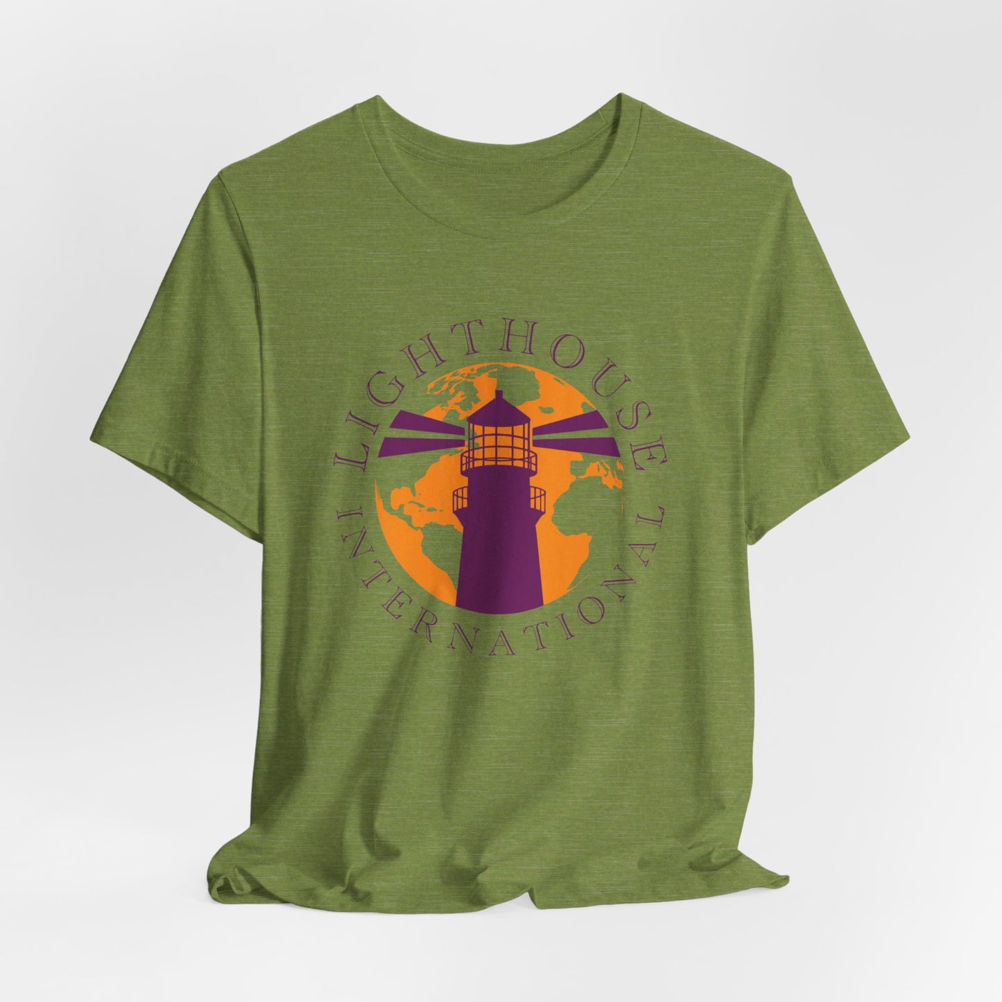 Lighthouse International w/o Acton logo Unisex Jersey Short Sleeve Tee