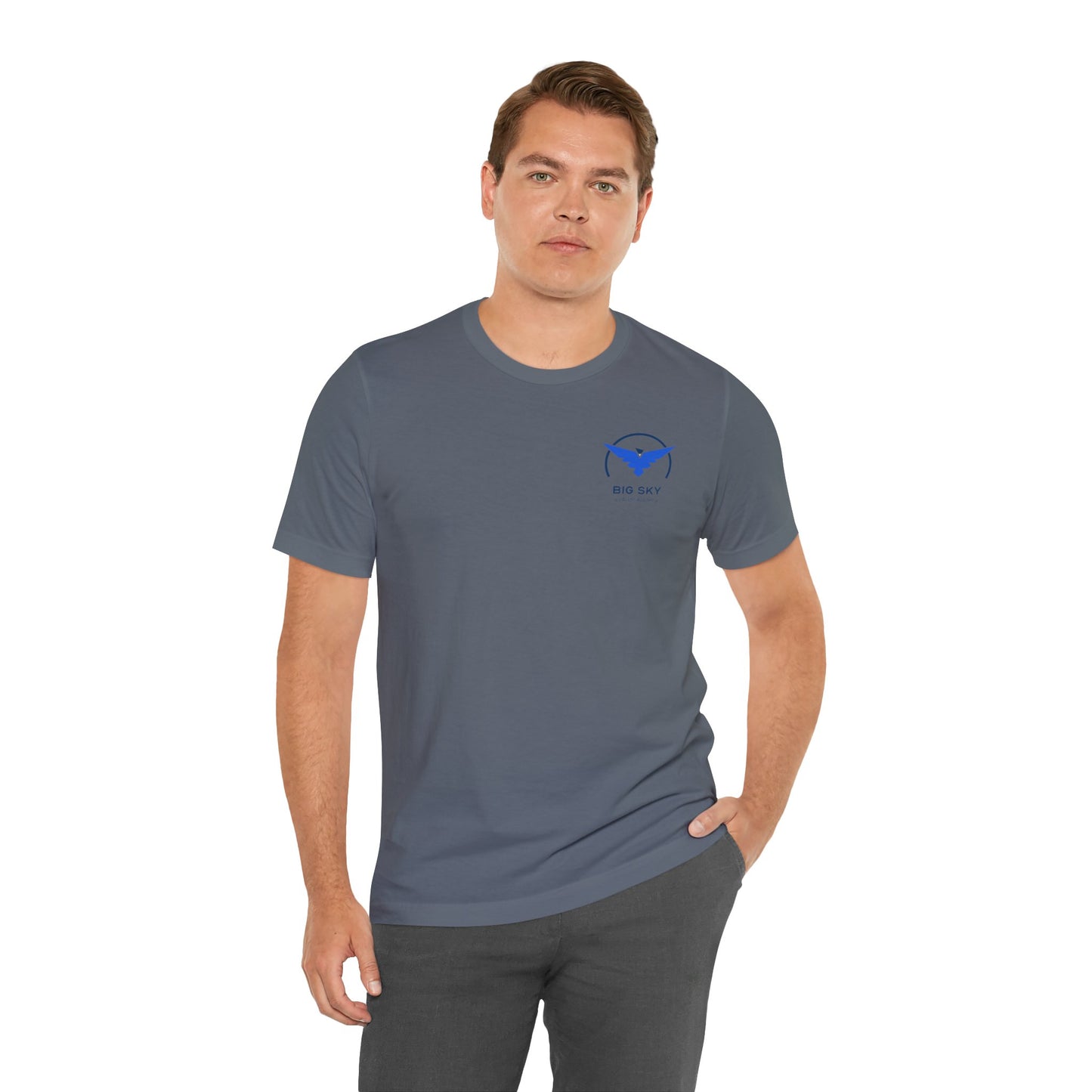 Big Sky front/back Unisex Jersey Short Sleeve Tee