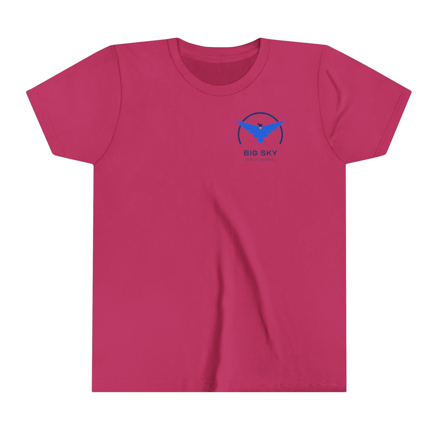 Big Sky small front with back logo Youth Short Sleeve Tee
