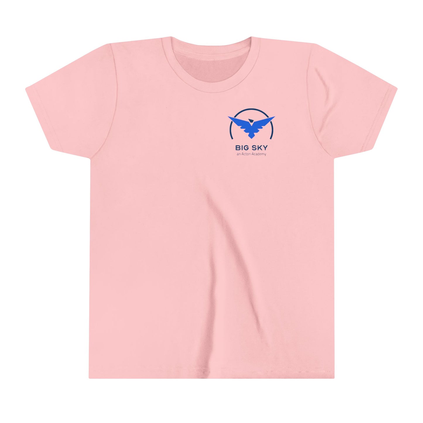 Big Sky small front with back logo Youth Short Sleeve Tee