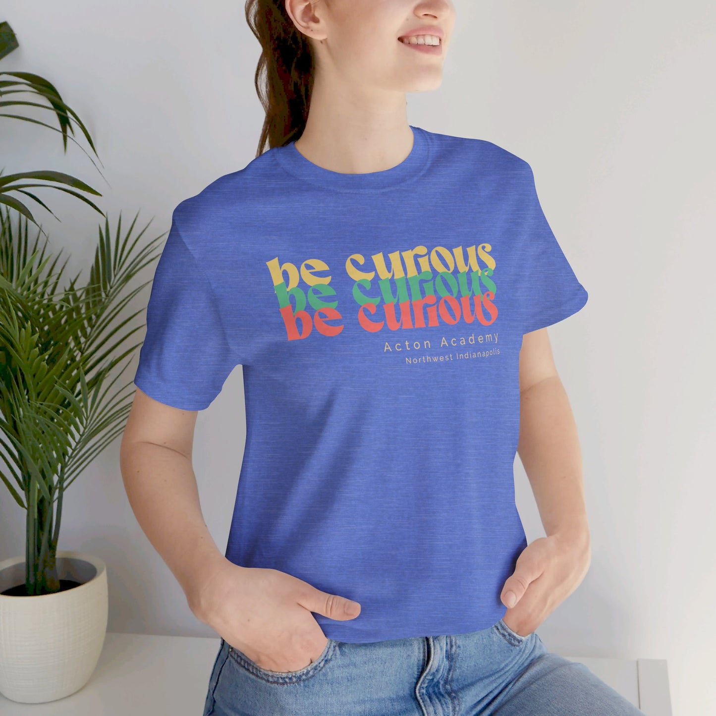 Acton NW Indy Be Curious Unisex Jersey Short Sleeve Tee