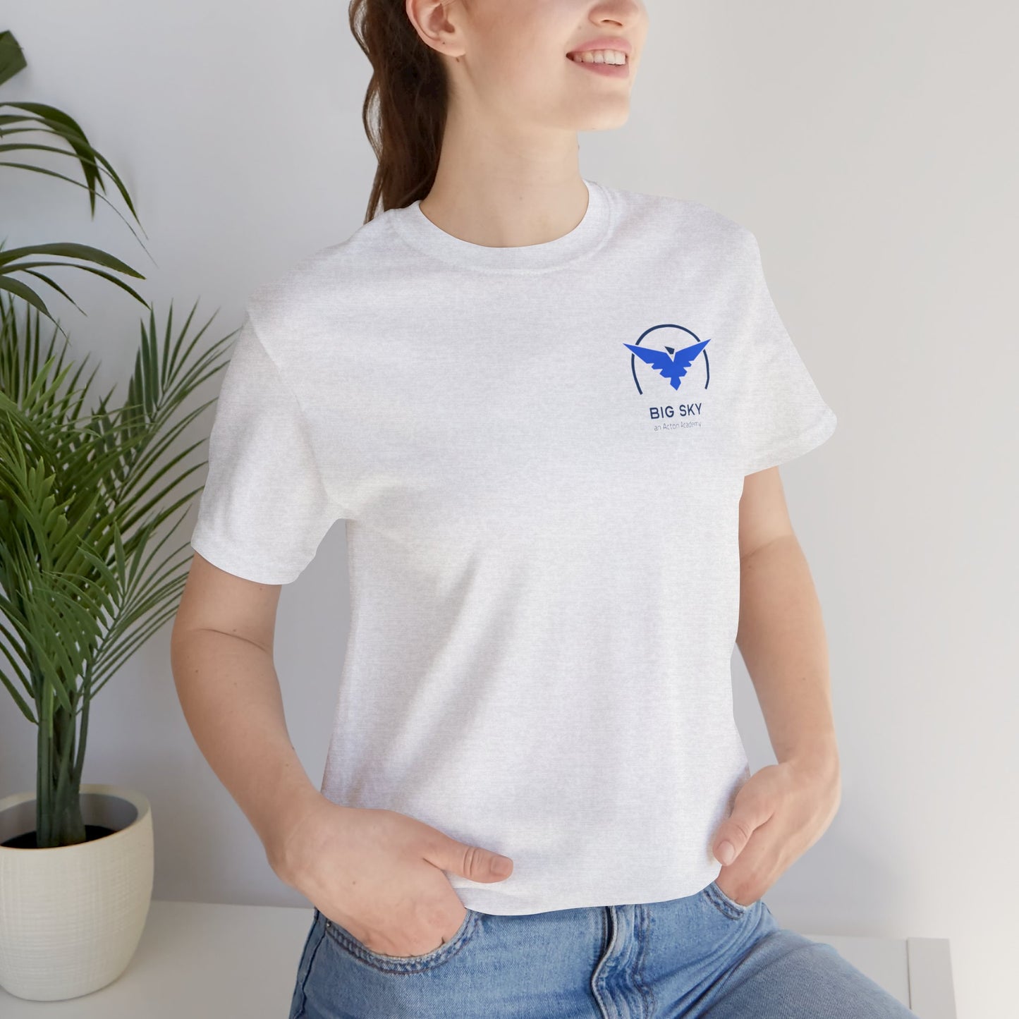 Big Sky front/back Unisex Jersey Short Sleeve Tee