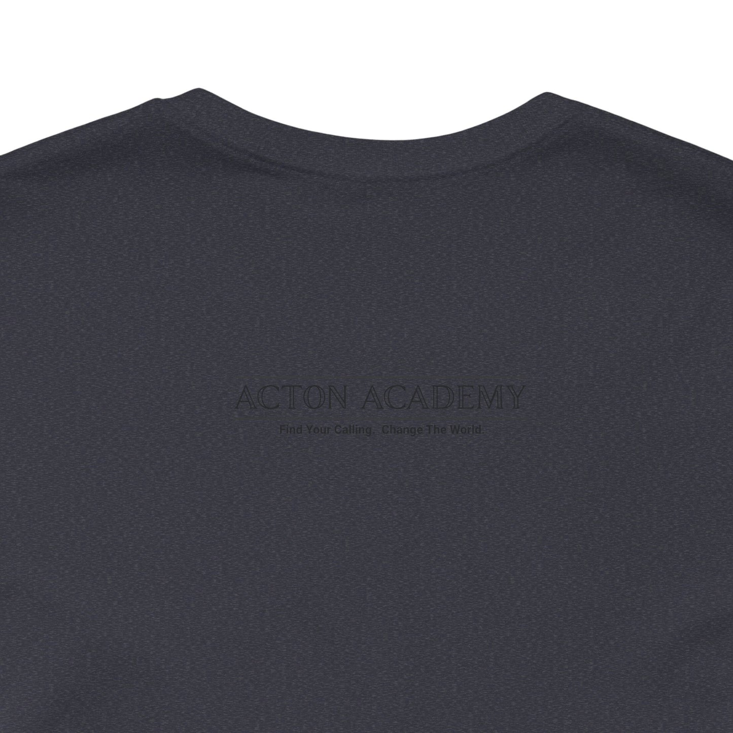 Acton Academy Pink Striped Unisex Jersey Short Sleeve Tee