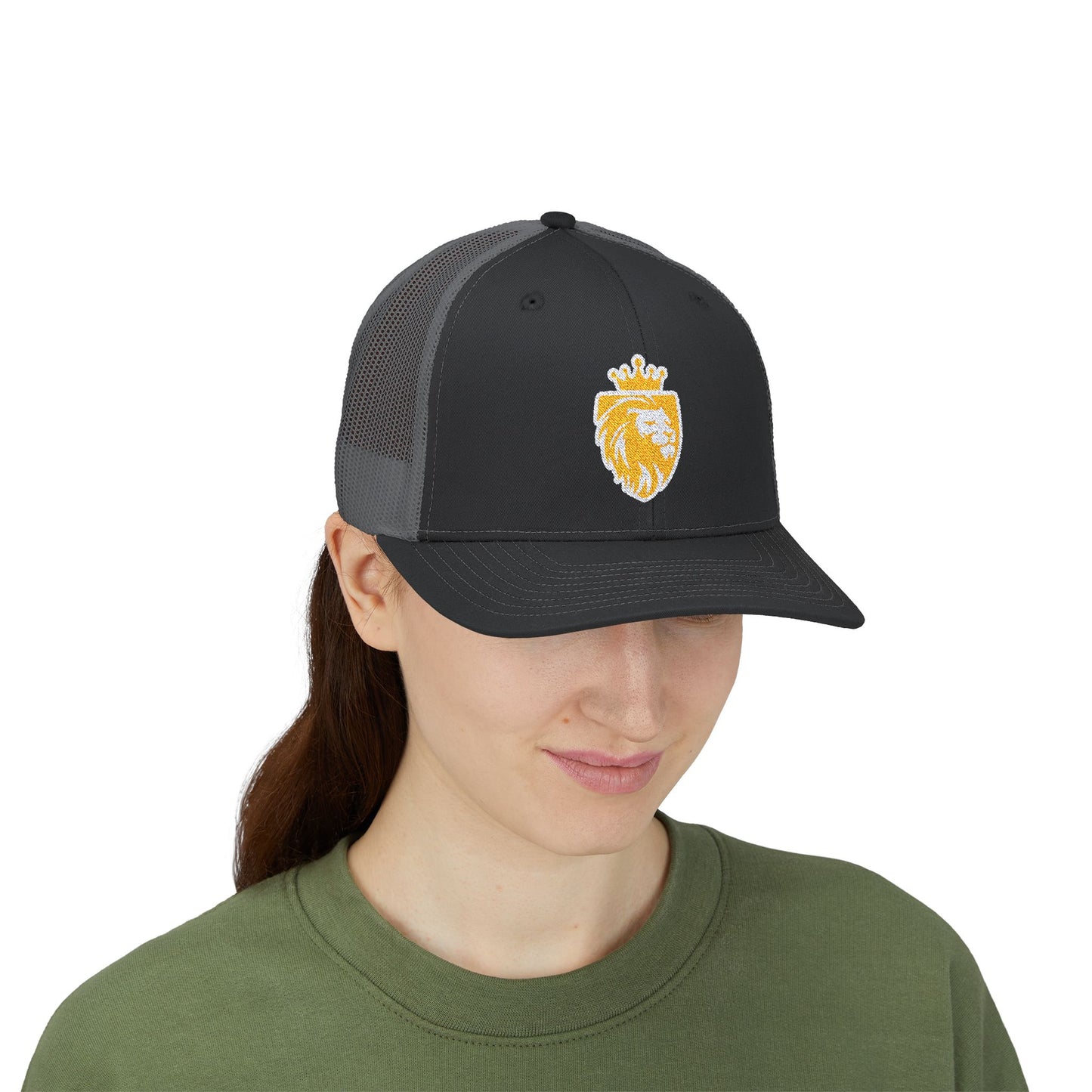 Acton Lion's Head Snapback Trucker Cap
