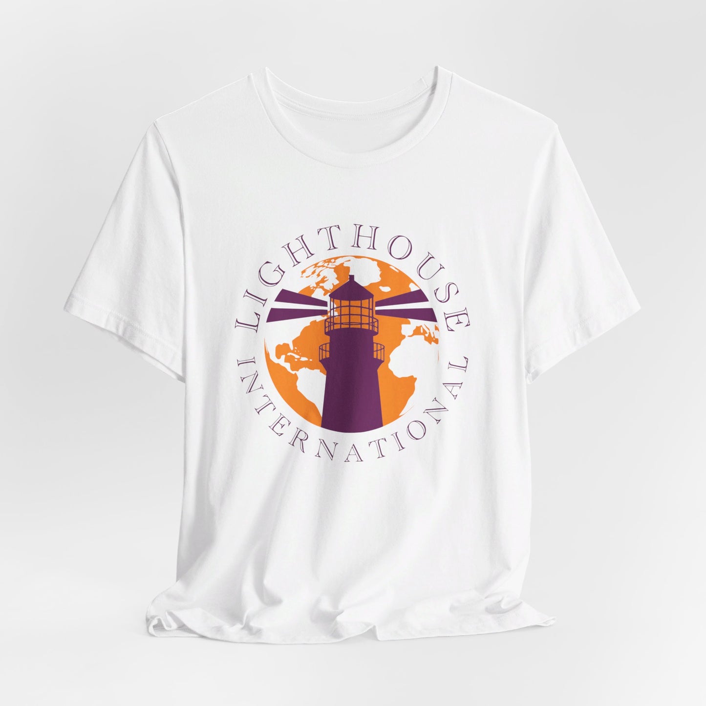 Lighthouse International w/o Acton logo Unisex Jersey Short Sleeve Tee