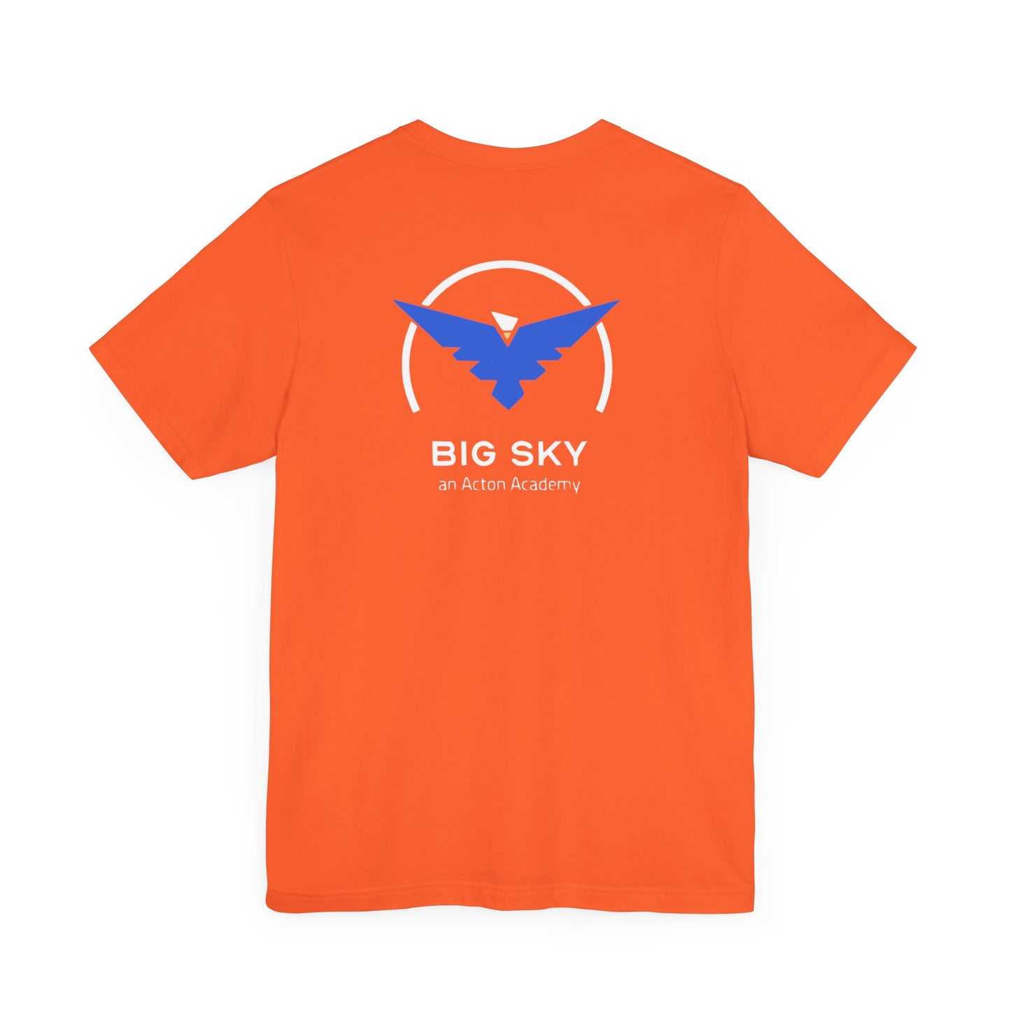 Be Curious with Big Sky on back Unisex Jersey Short Sleeve Tee