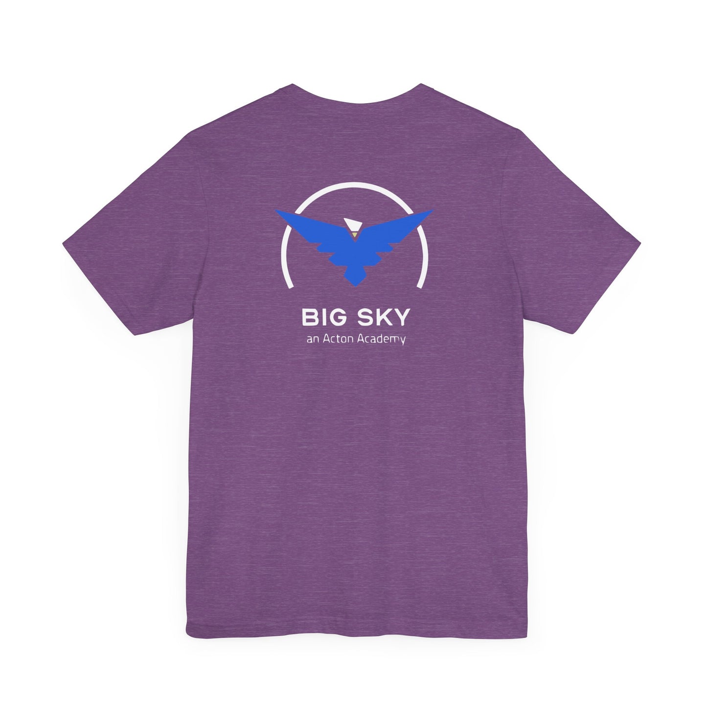 Be Curious with Big Sky on back Unisex Jersey Short Sleeve Tee
