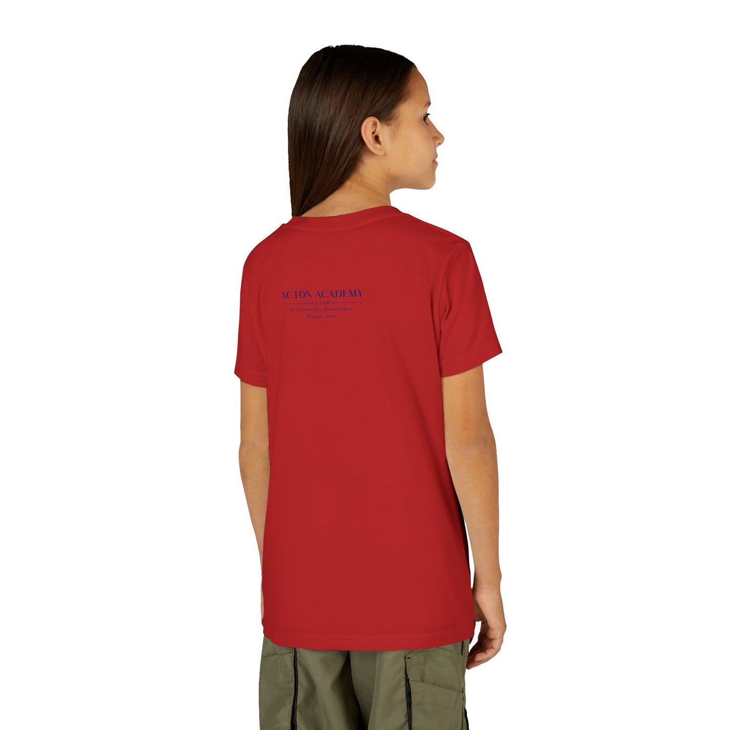 Hero's Journey Line Drawing with Acton CyFair Youth Short Sleeve Tee