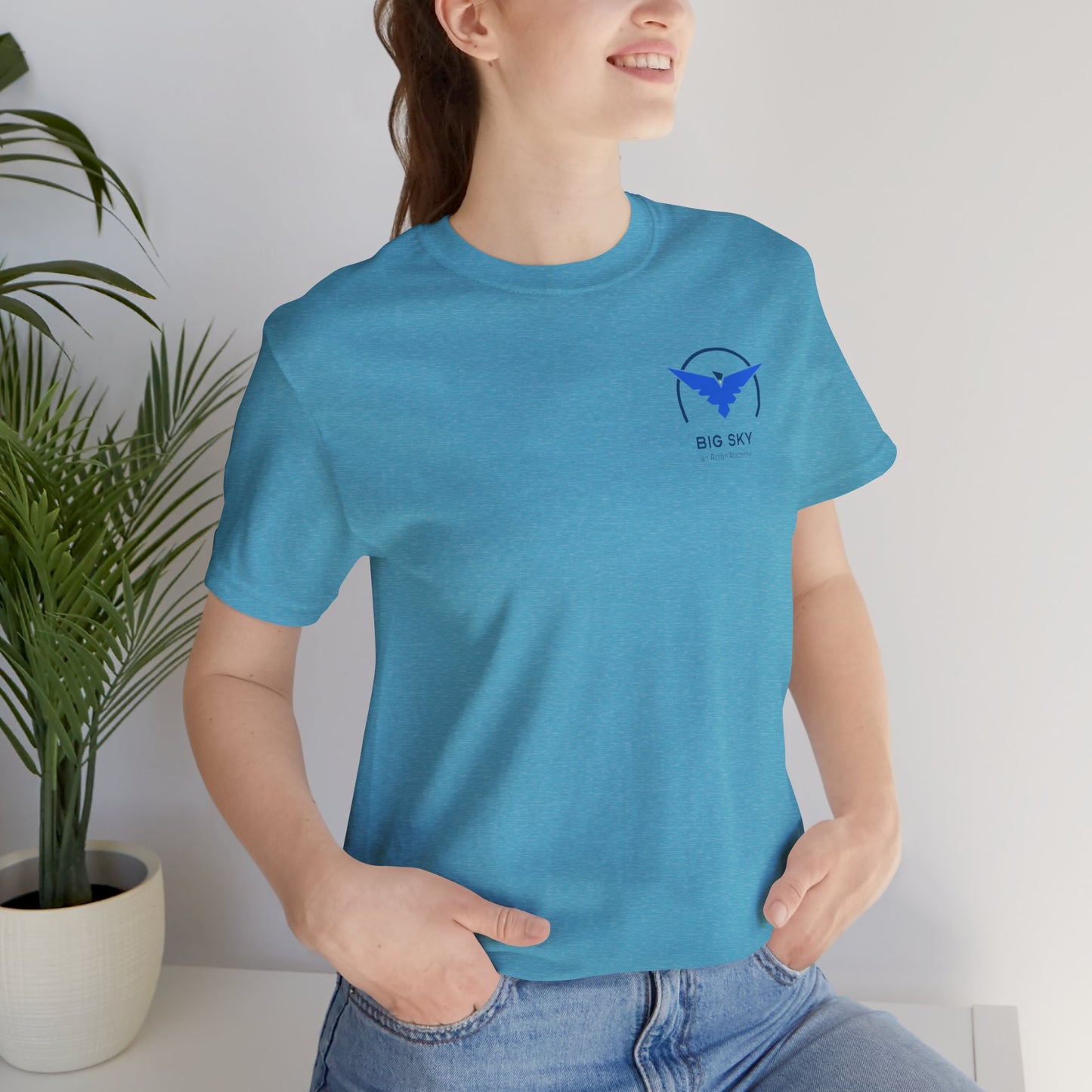 Big Sky front/back Unisex Jersey Short Sleeve Tee