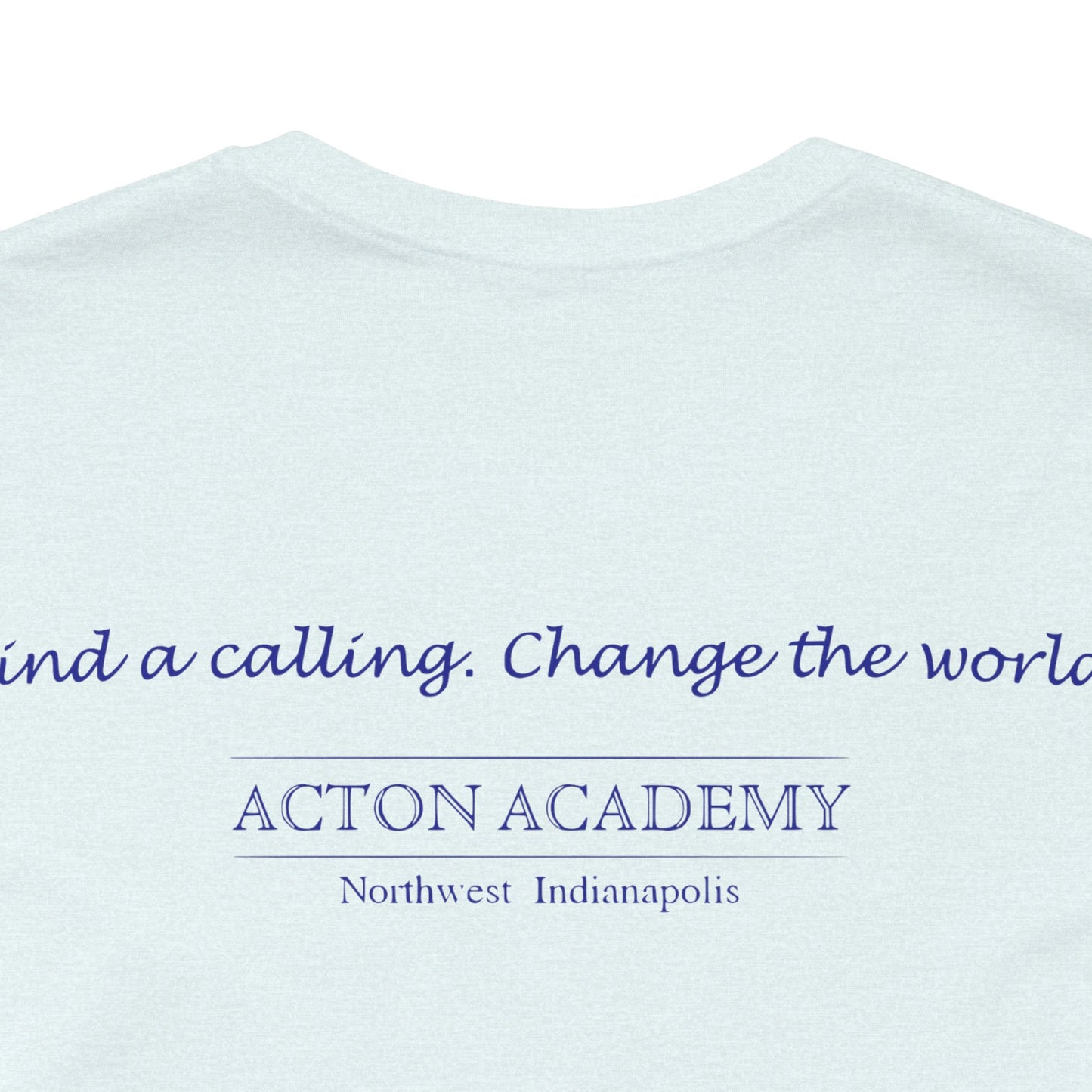 Hero's Journey Line Drawing w/ Acton NW Indy on back Unisex Jersey Short Sleeve Tee
