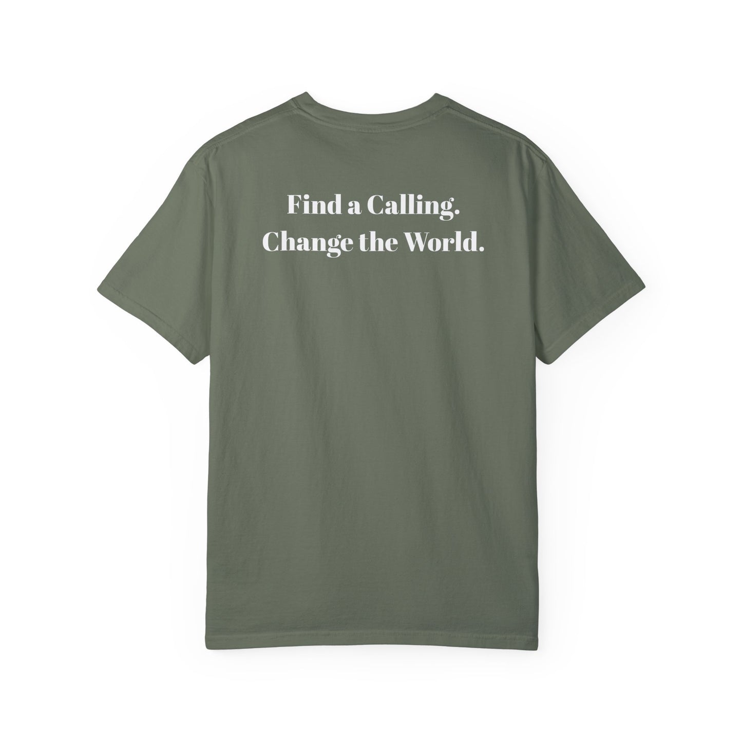 Acton Academy Summerville with Find a Calling on back Unisex Garment-Dyed T-shirt