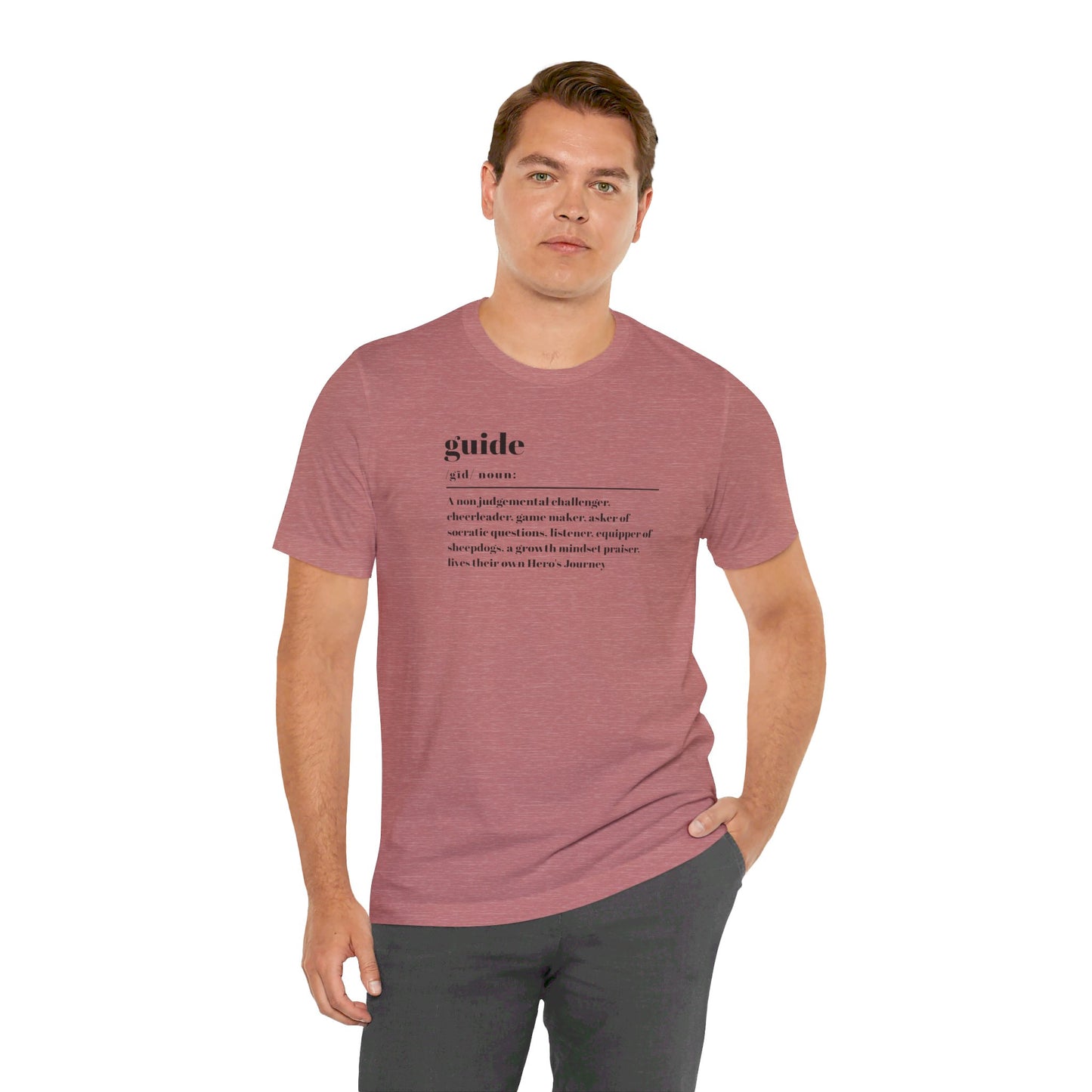 Guide definition w/back Unisex Jersey Short Sleeve Tee