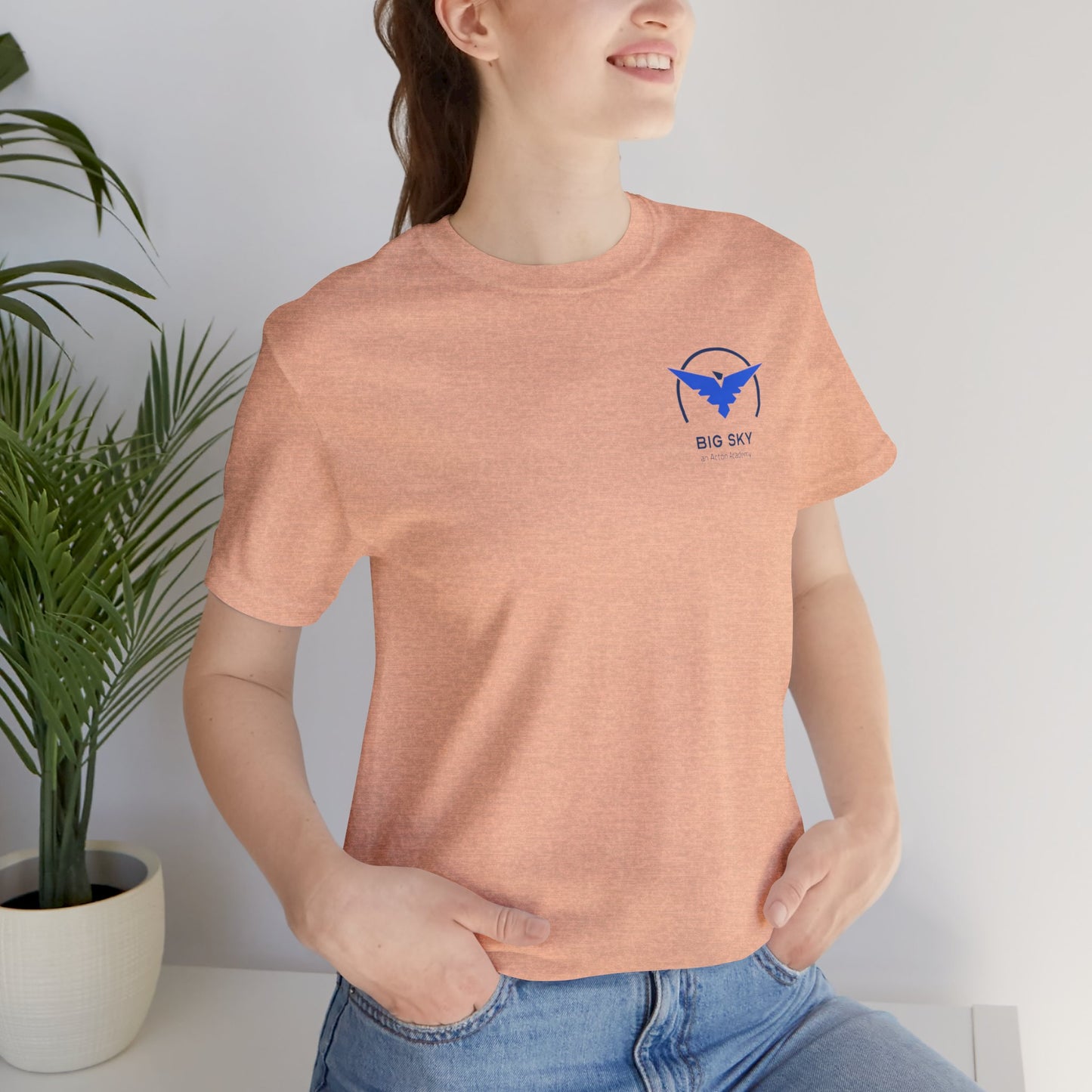 Big Sky front/back Unisex Jersey Short Sleeve Tee