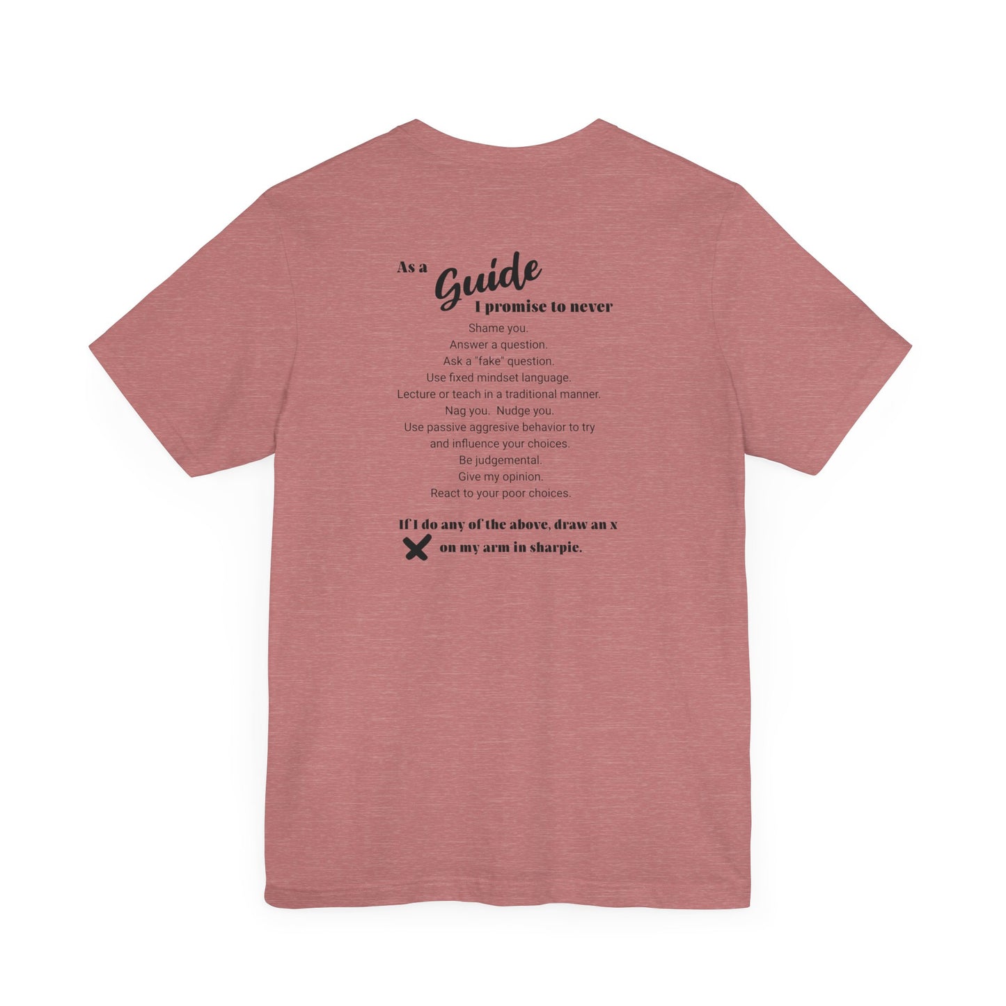 Guide definition w/back Unisex Jersey Short Sleeve Tee