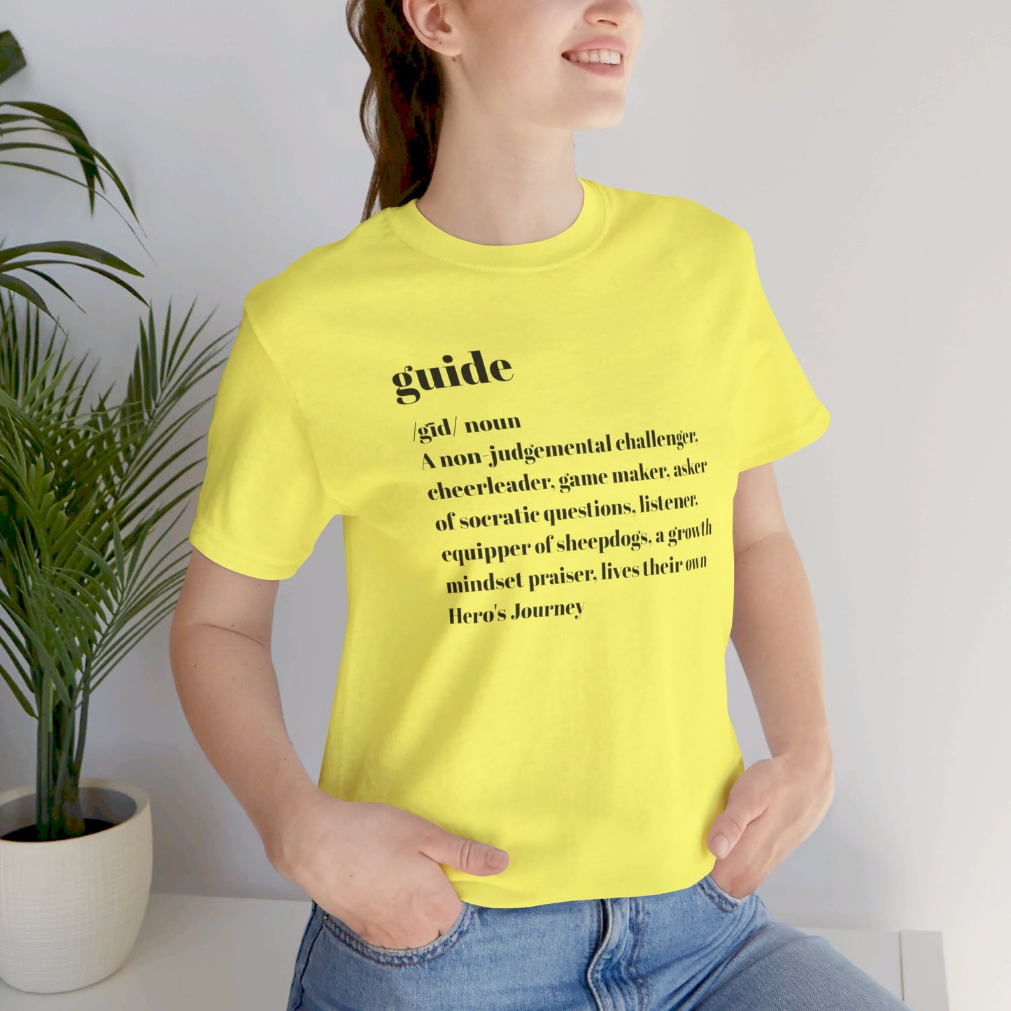 Guide definition Unisex Jersey Short Sleeve Tee
