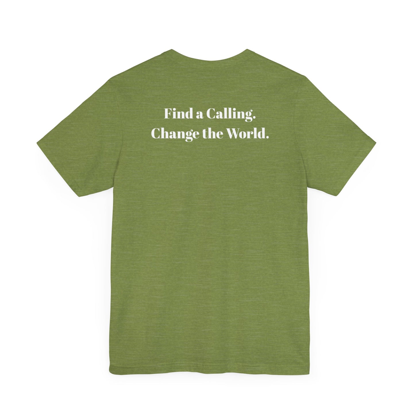 Be Curious box with Acton Academy Summerville on back Unisex Jersey Short Sleeve Tee