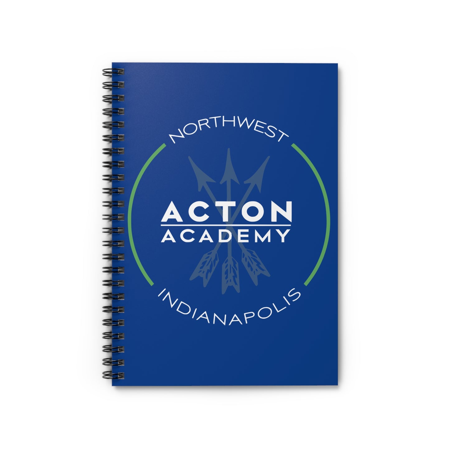 Acton NW Indy Blue Spiral Notebook - Ruled Line