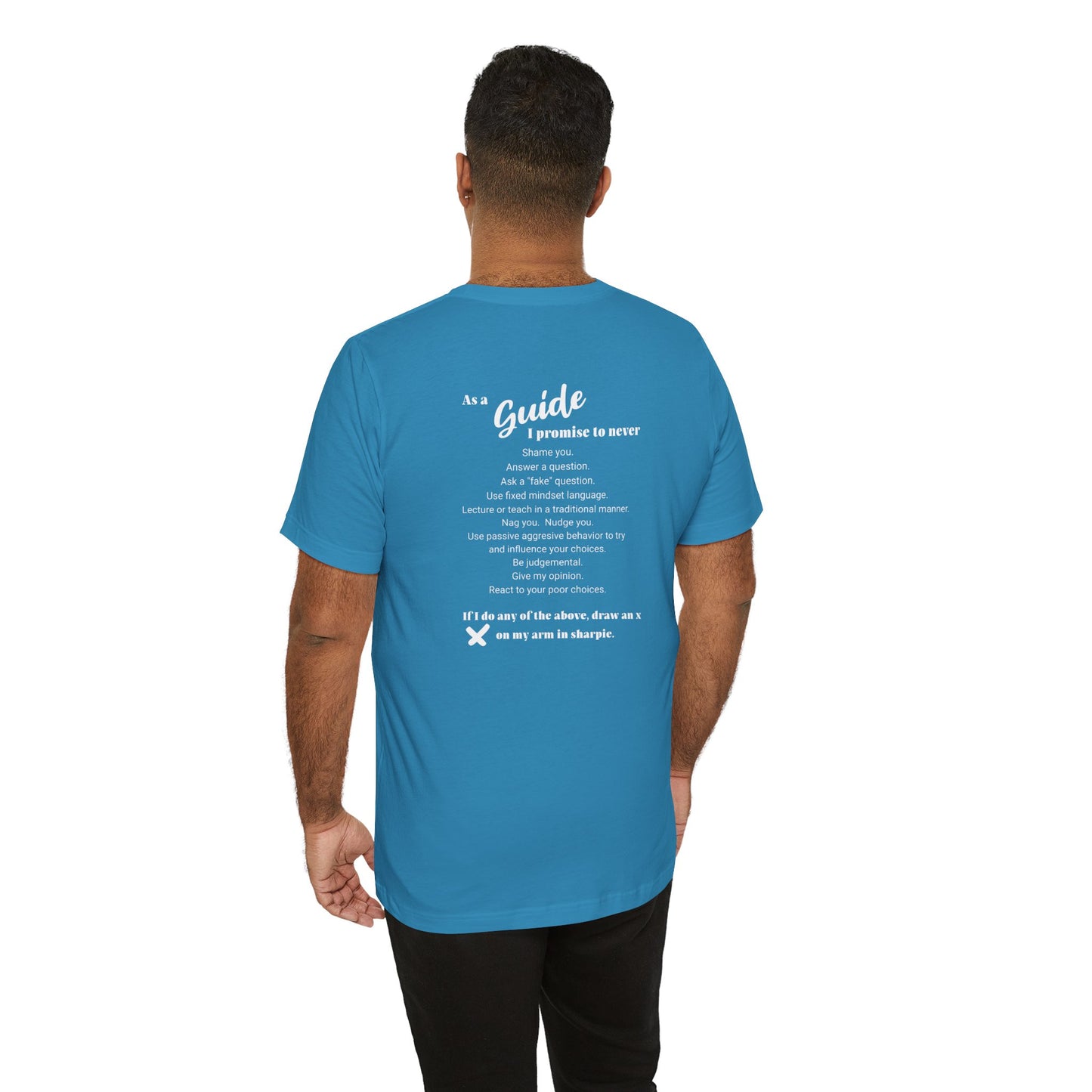Guide definition w/back Unisex Jersey Short Sleeve Tee