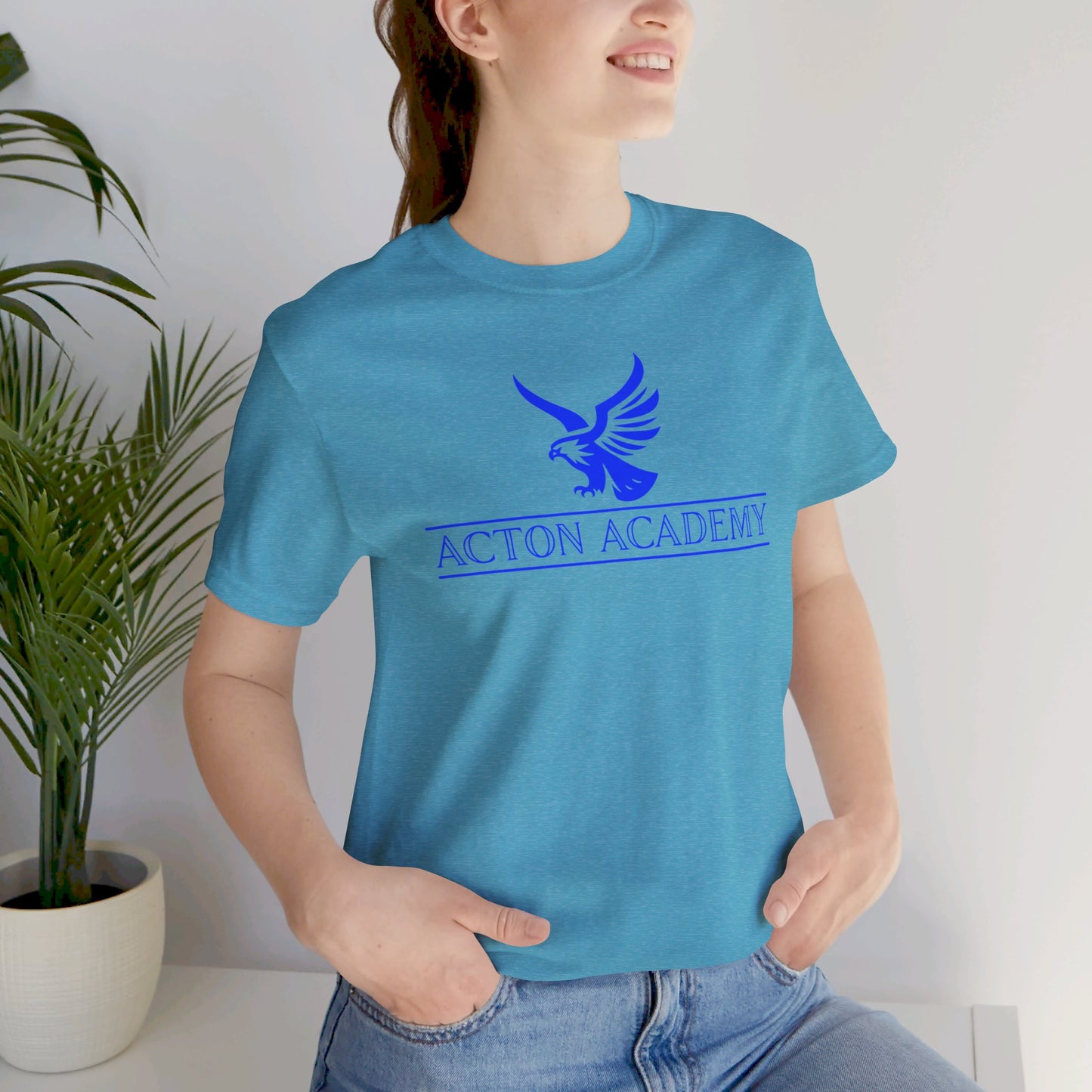 Acton Blue Logo Unisex Jersey Short Sleeve Tee