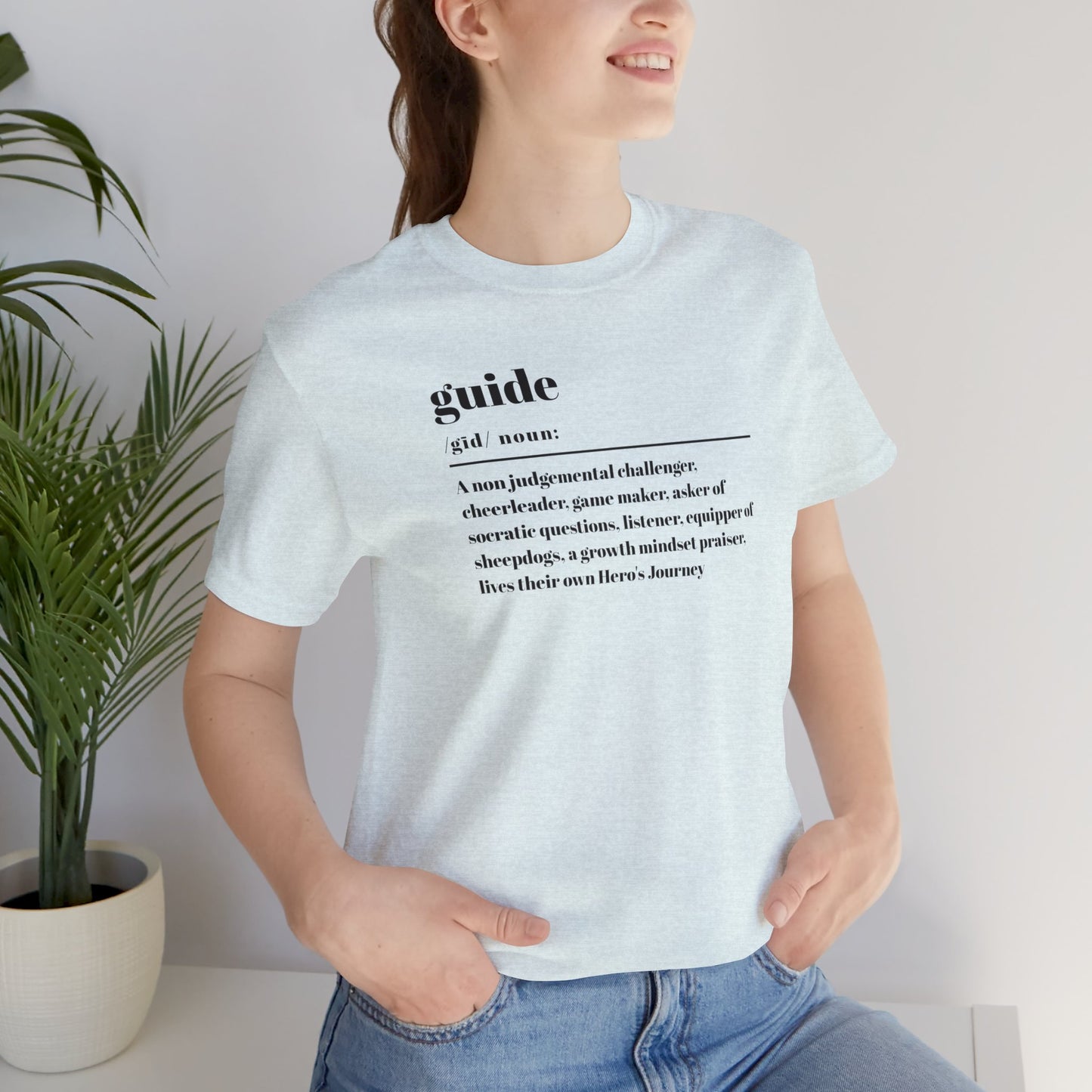 Guide definition w/back Unisex Jersey Short Sleeve Tee