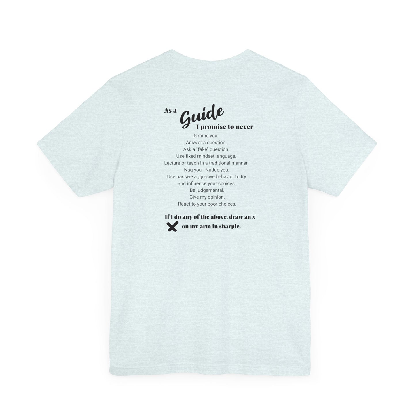 Guide definition w/back Unisex Jersey Short Sleeve Tee