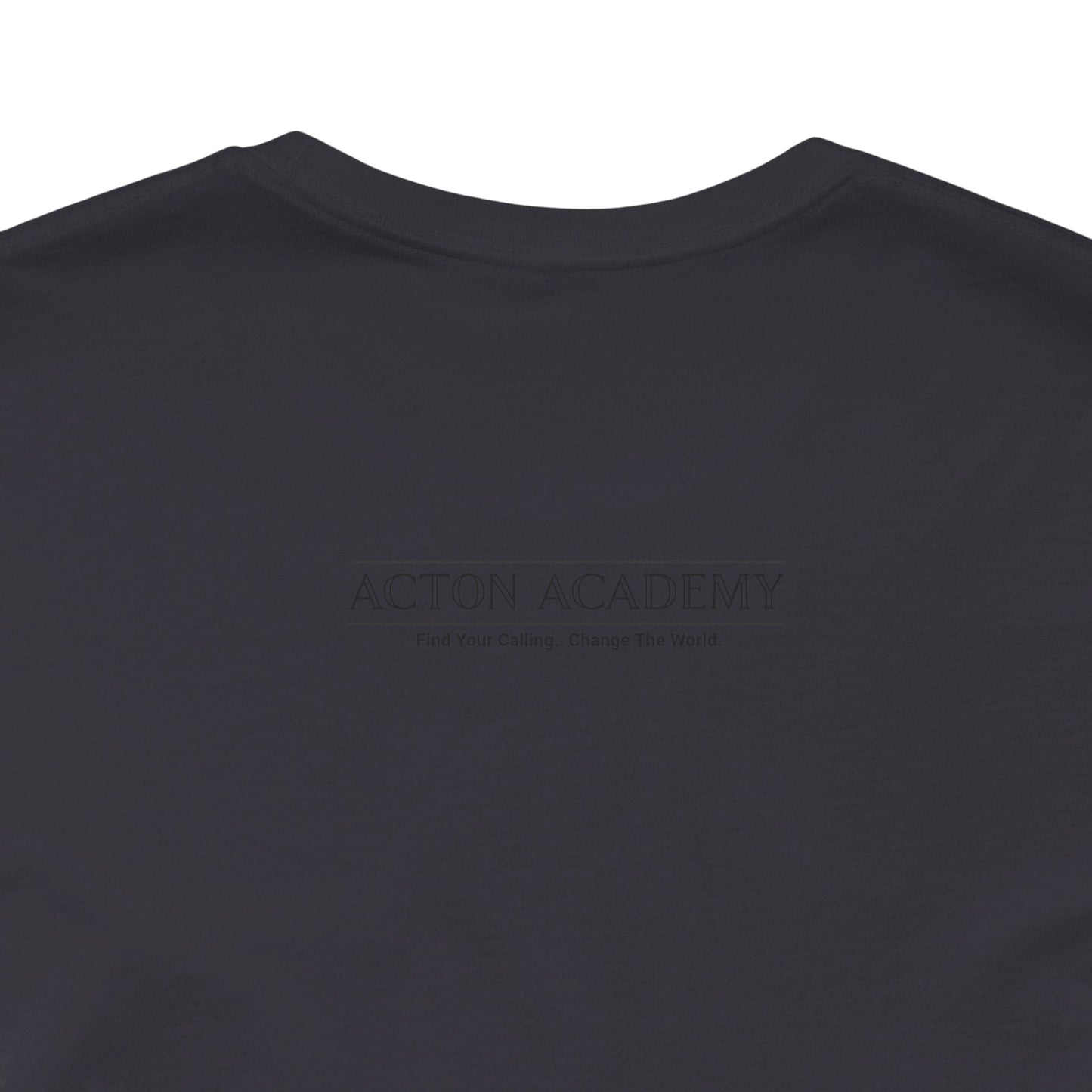 Acton Academy Pink Striped Unisex Jersey Short Sleeve Tee