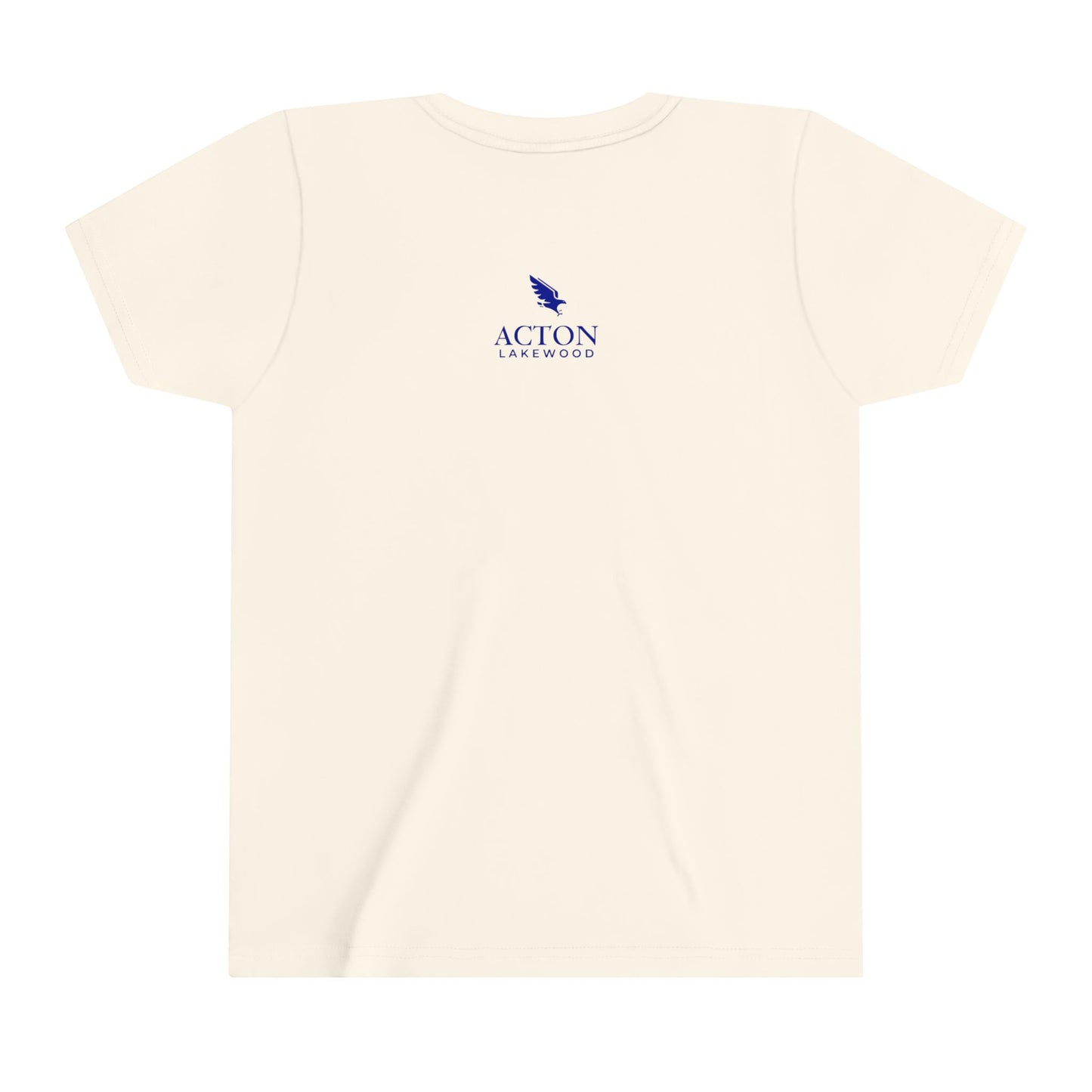 Hero's Journey Line Drawing with Acton Lakewood on back Youth Short Sleeve Tee