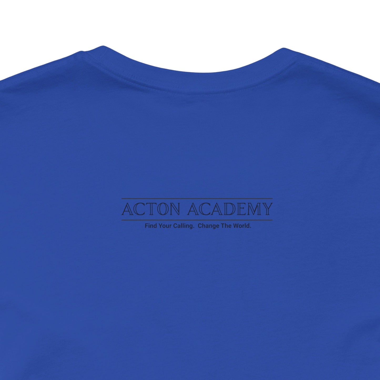 Acton Academy Aqua Striped Unisex Jersey Short Sleeve Tee