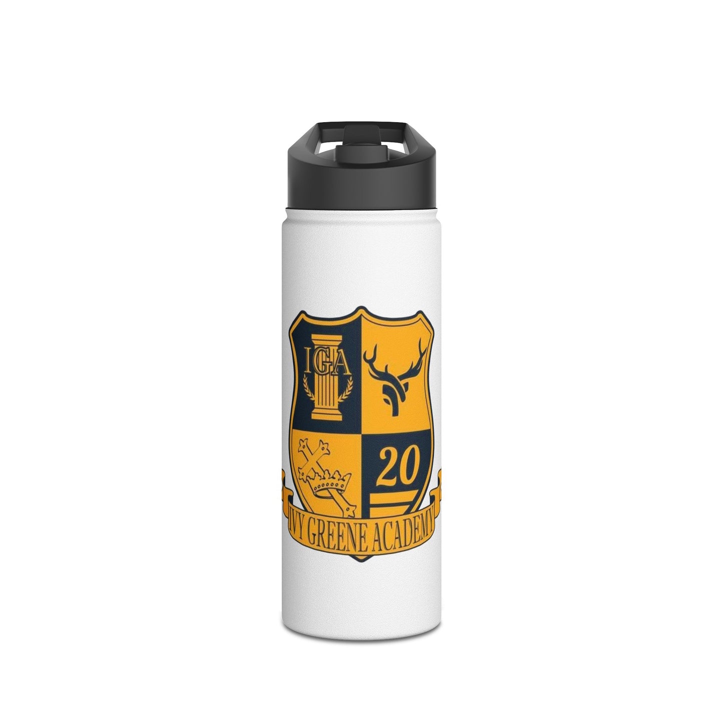 Ivy Greene Stainless Steel Water Bottle, Standard Lid