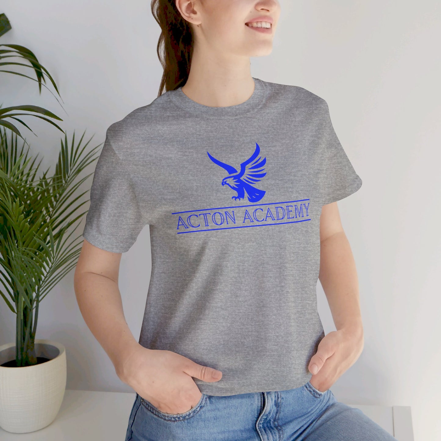 Acton Blue Logo Unisex Jersey Short Sleeve Tee