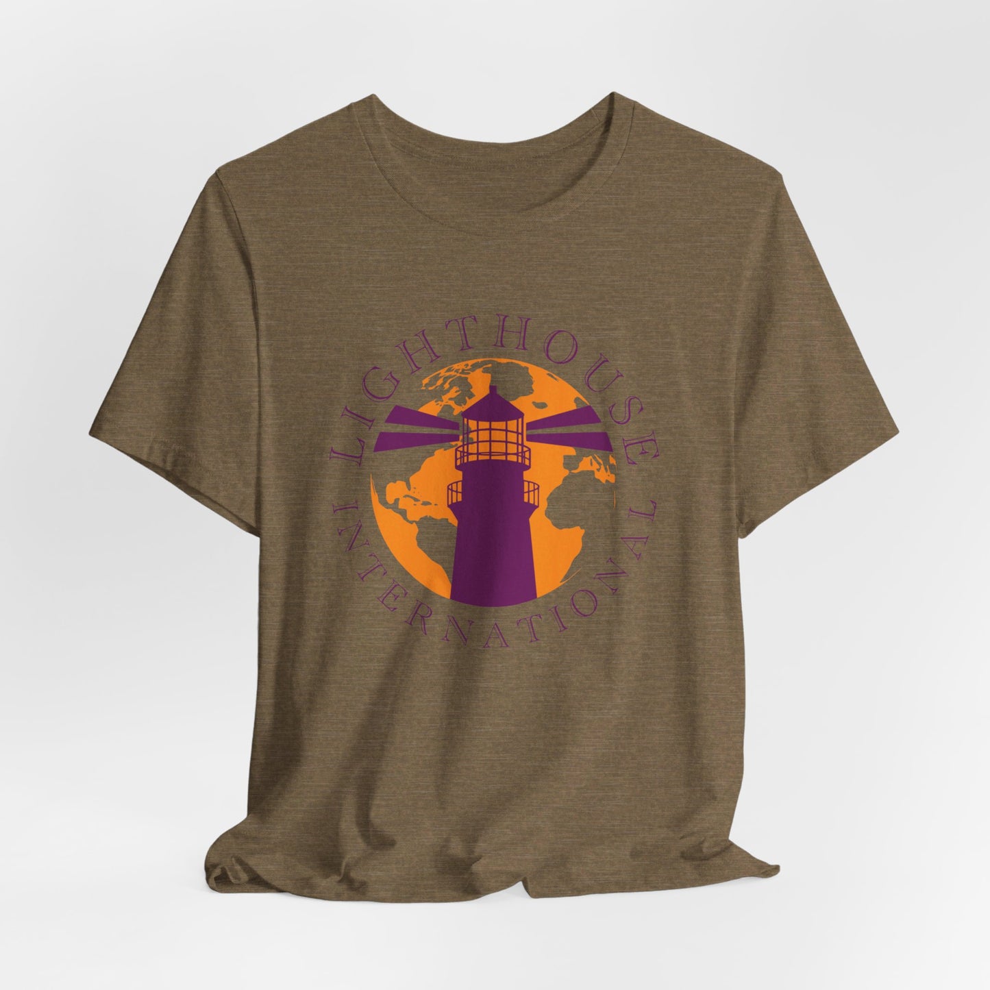 Lighthouse International w/o Acton logo Unisex Jersey Short Sleeve Tee