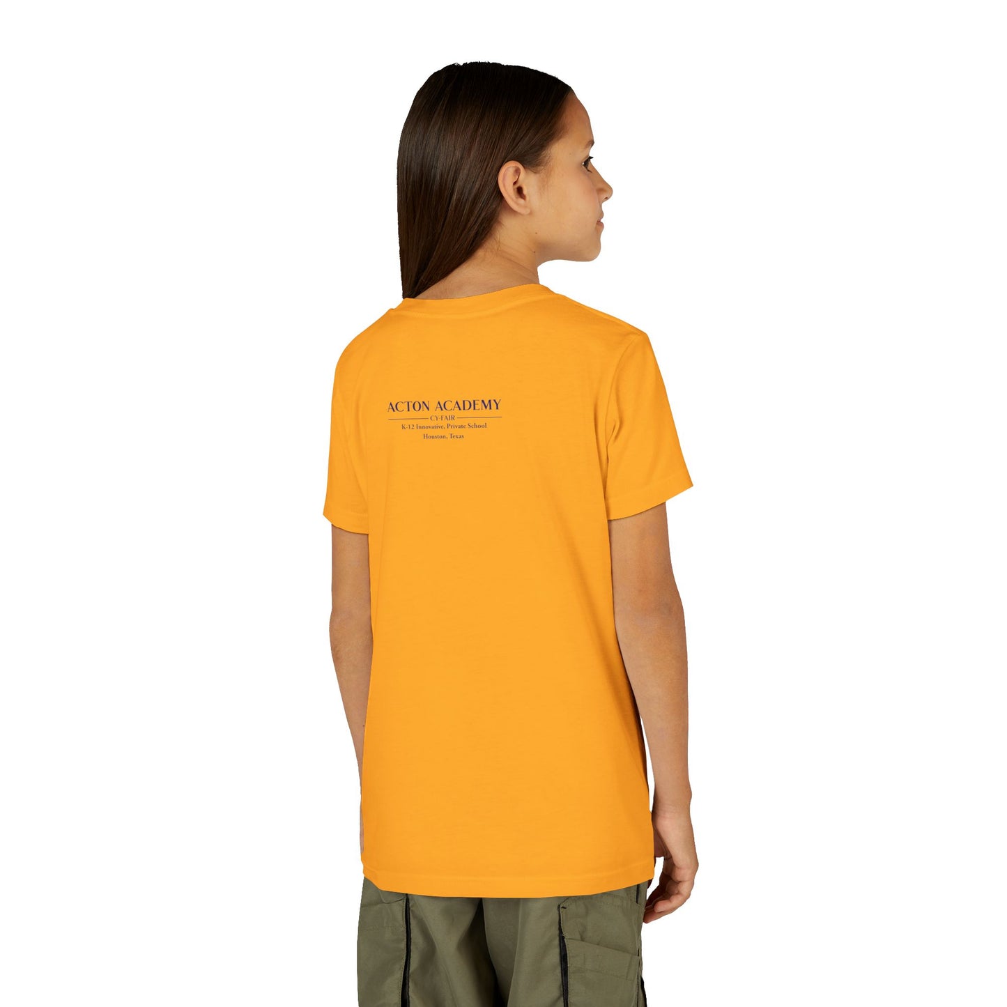 Hero's Journey Line Drawing with Acton CyFair Youth Short Sleeve Tee