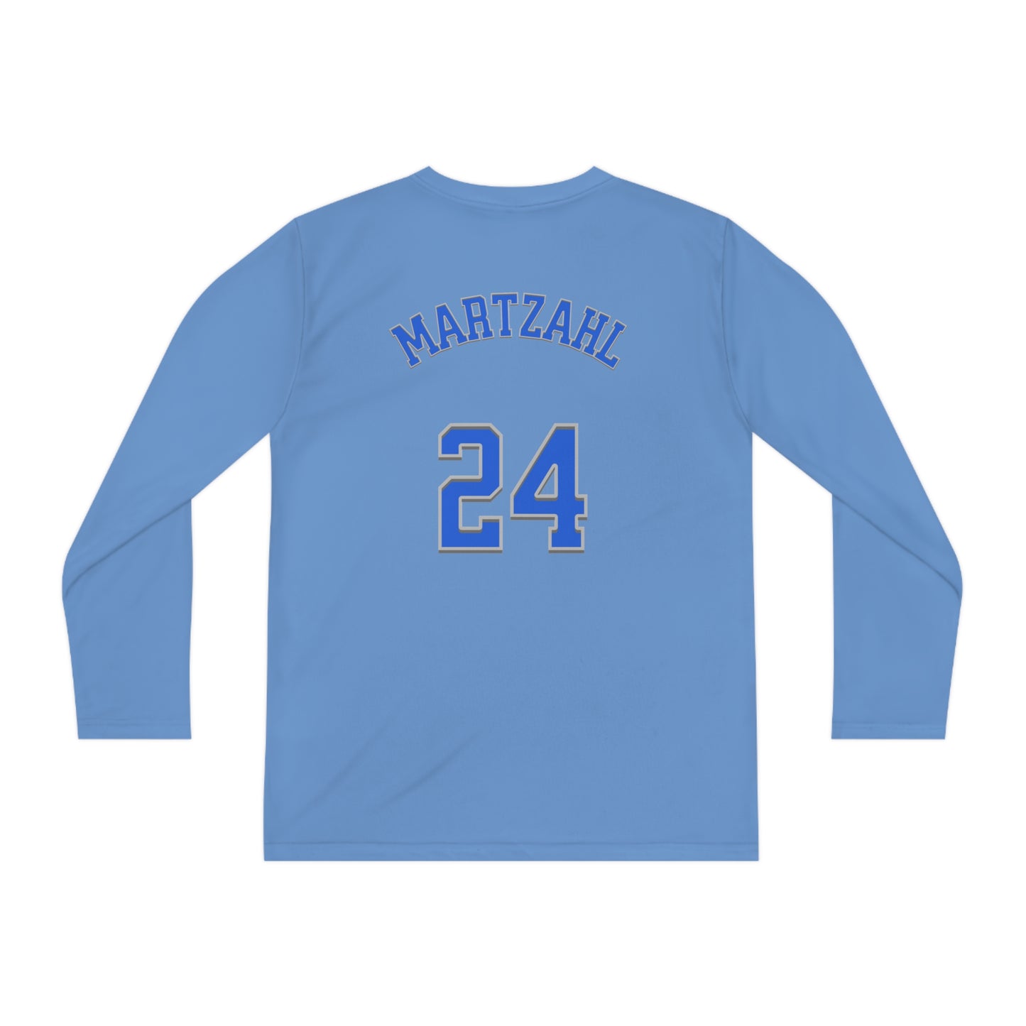 Big Sky with name on back Youth Long Sleeve Competitor Tee