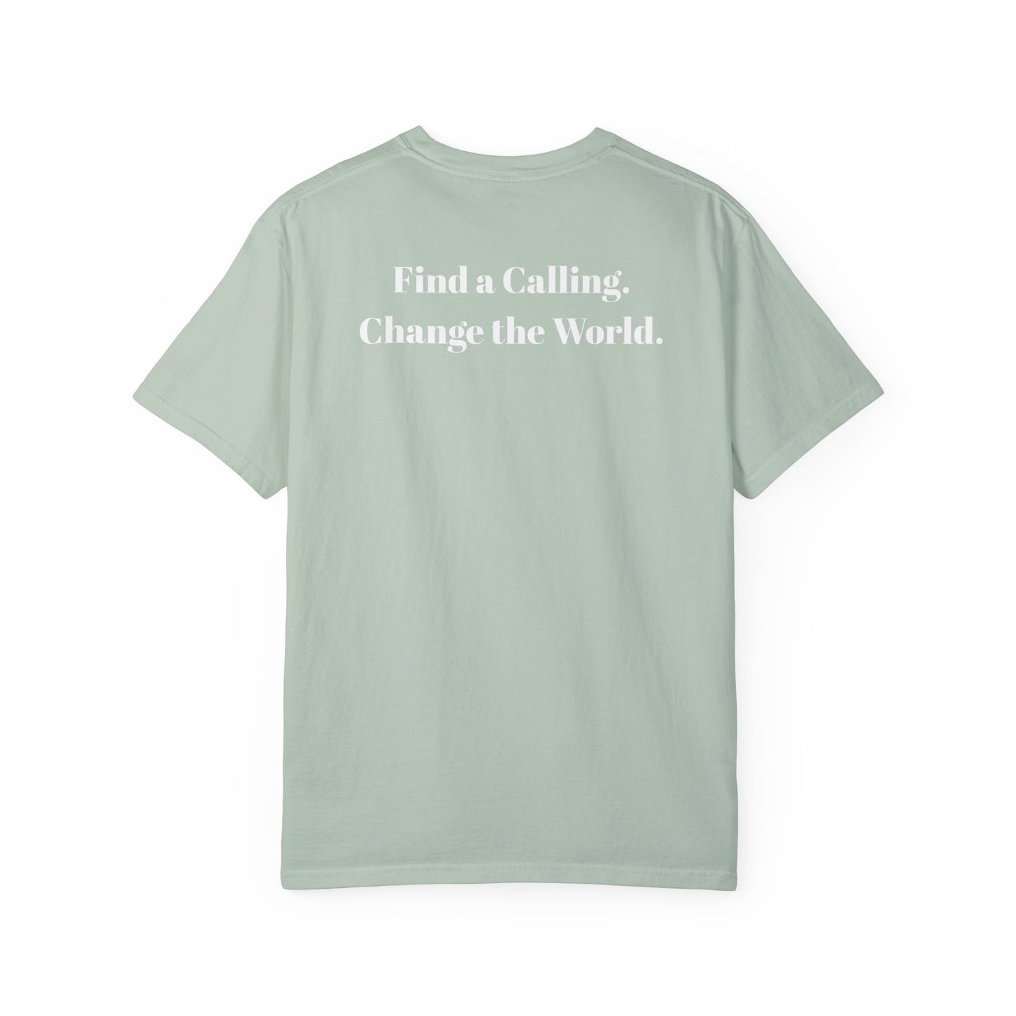 Acton Academy Summerville with Find a Calling on back Unisex Garment-Dyed T-shirt