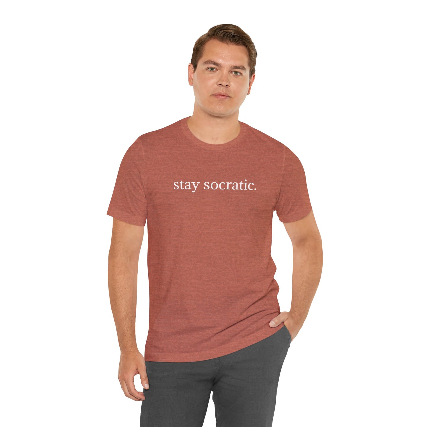 Stay Socratic Unisex Jersey Short Sleeve Tee