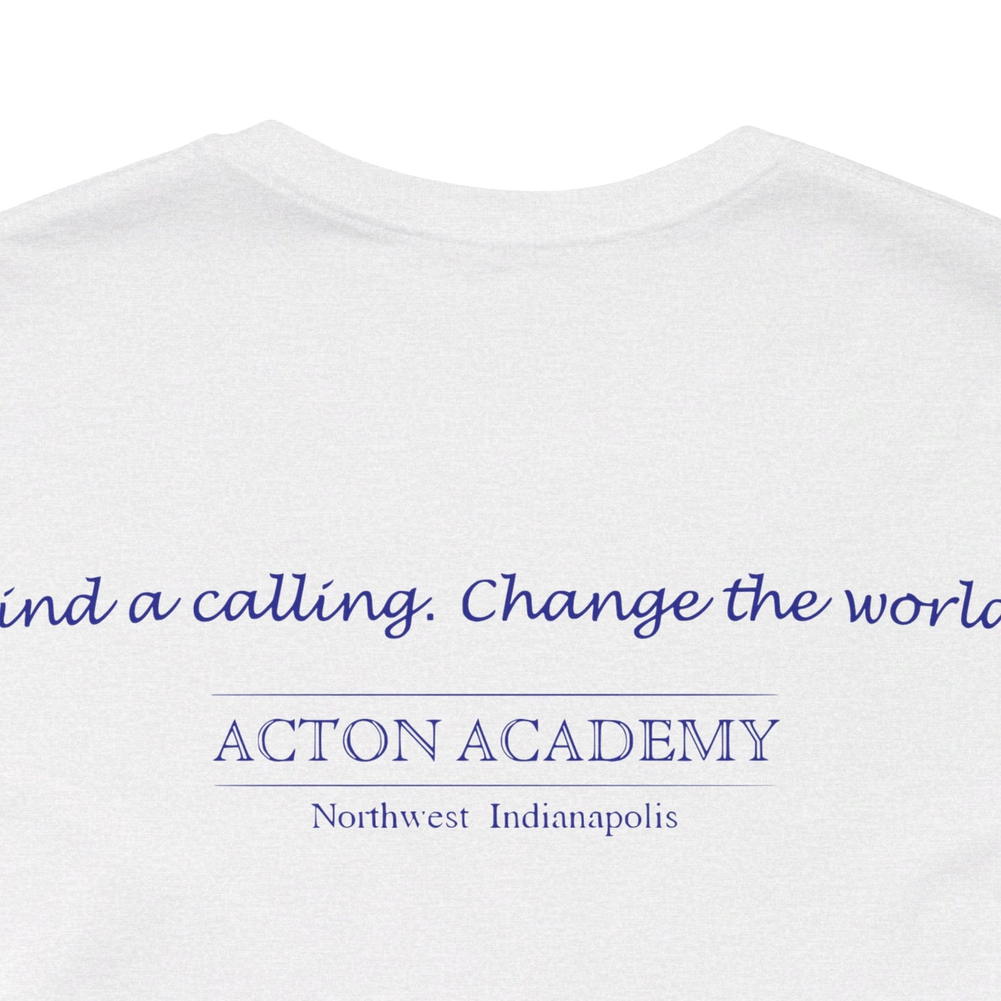 Hero's Journey Line Drawing w/ Acton NW Indy on back Unisex Jersey Short Sleeve Tee